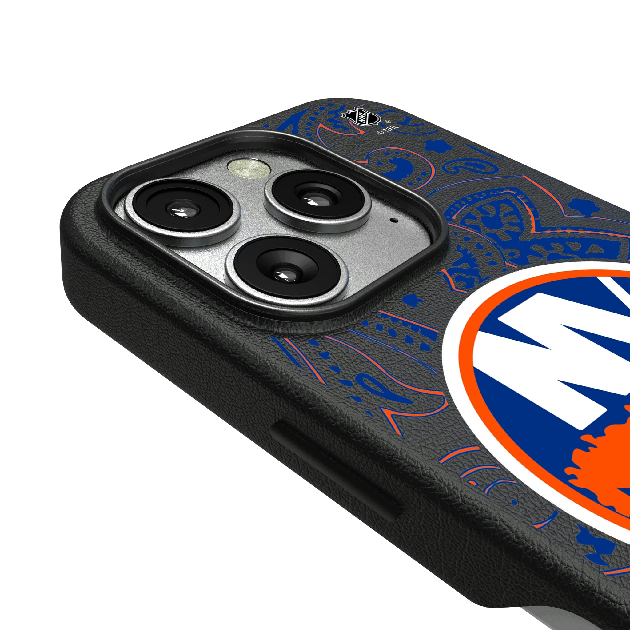 New York Islanders Paisley iPhone MagSafe Compatible Phone Case for Apple iPhone - Detail