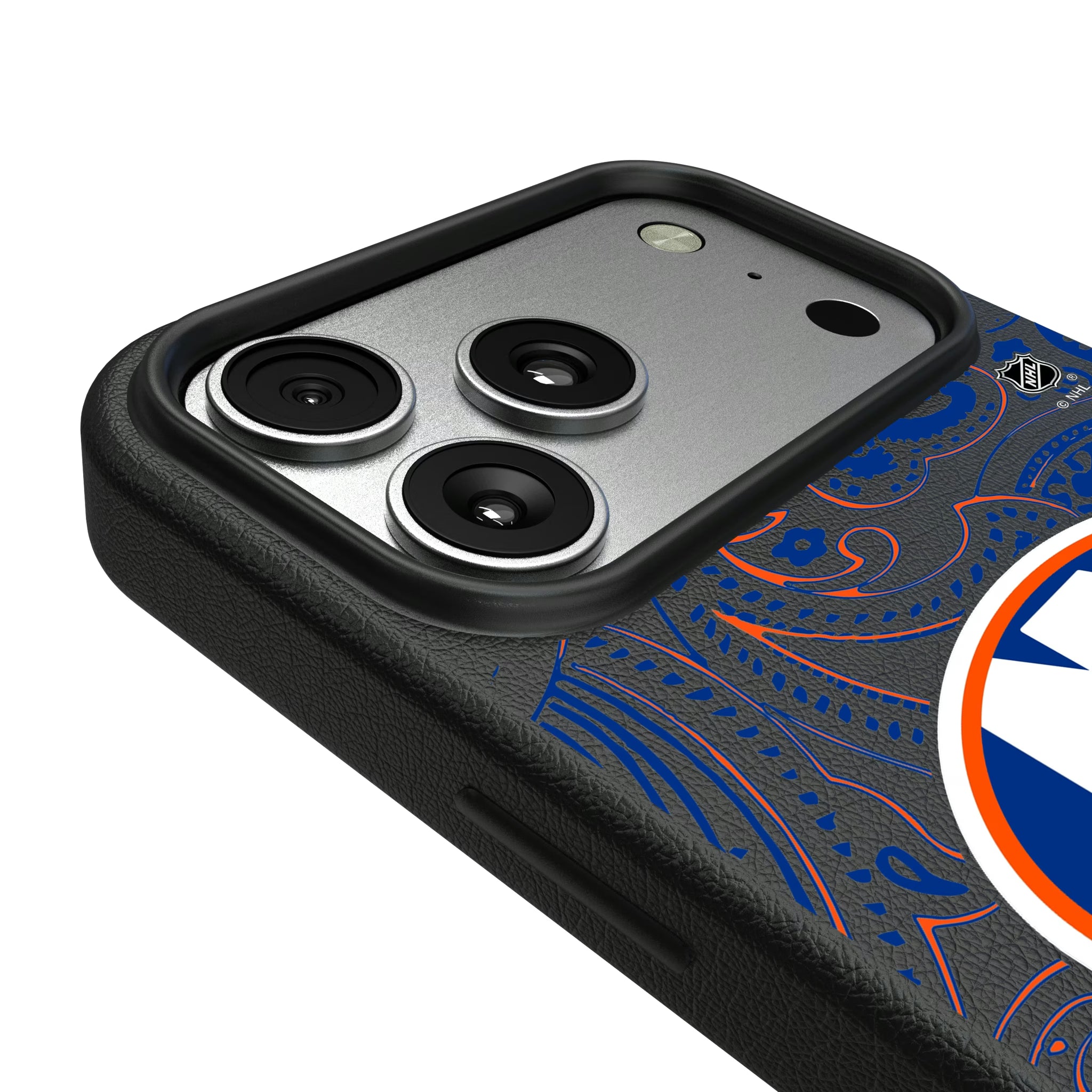 New York Islanders Paisley iPhone MagSafe Compatible Phone Case for Apple iPhone - Detail#Device_iPhone 17 Pro Max