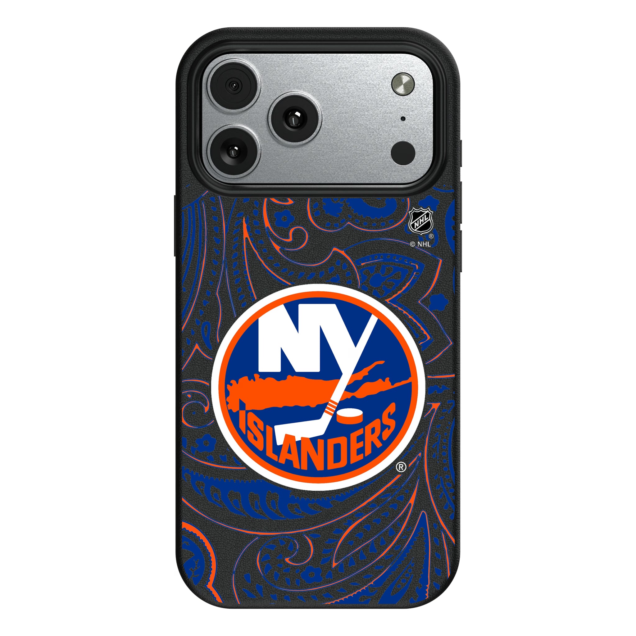 New York Islanders Paisley iPhone MagSafe Compatible Phone Case for Apple iPhone#Device_iPhone 17 Pro Max