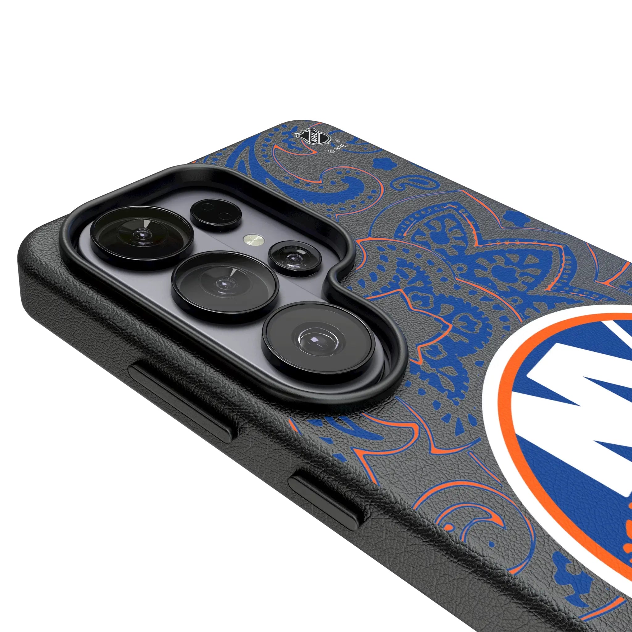 New York Islanders Paisley Galaxy MagSafe Compatible Phone Case for Samsung Galaxy - Detail#Device_Galaxy S26 Ultra
