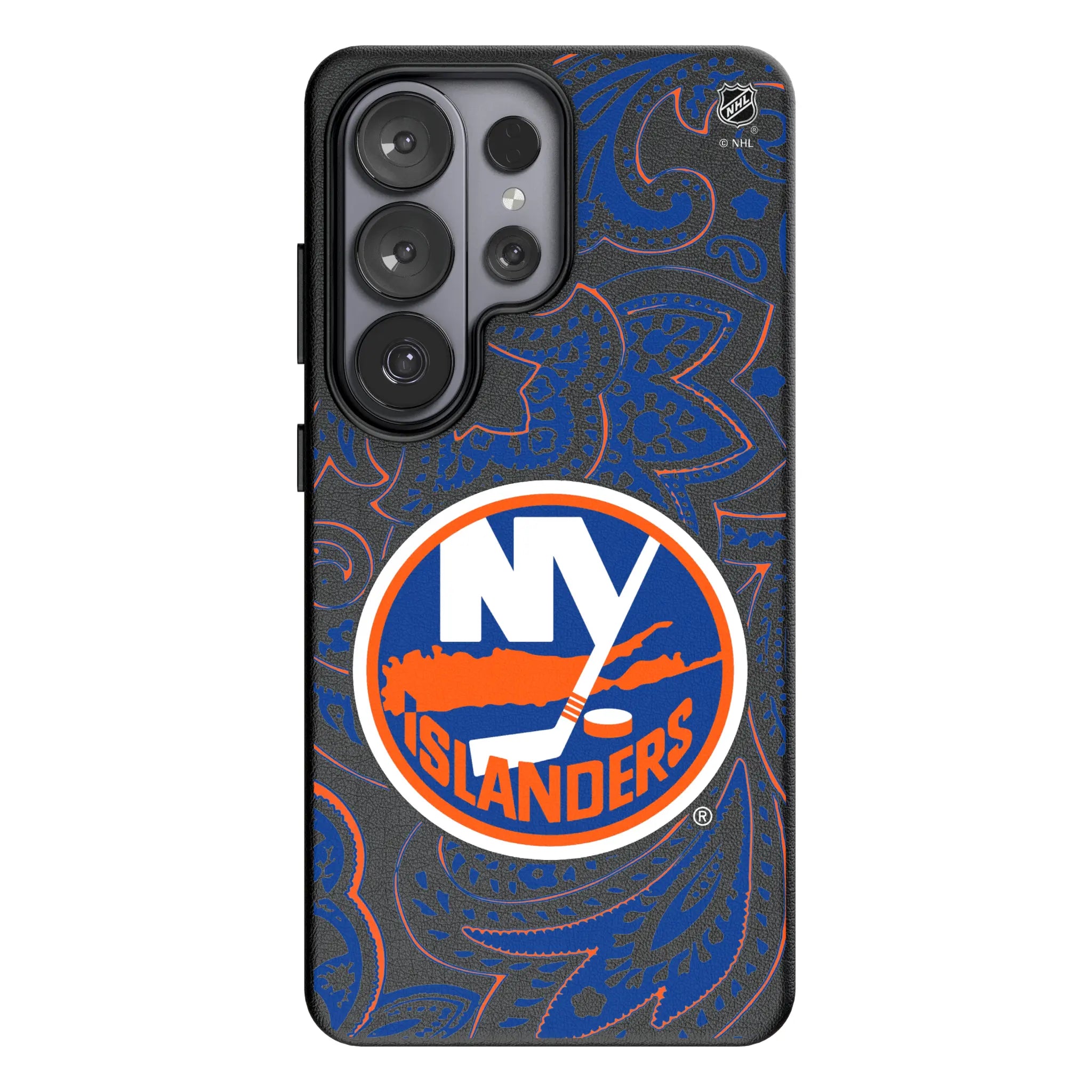 New York Islanders Paisley Galaxy MagSafe Compatible Phone Case for Samsung Galaxy#Device_Galaxy S26 Ultra