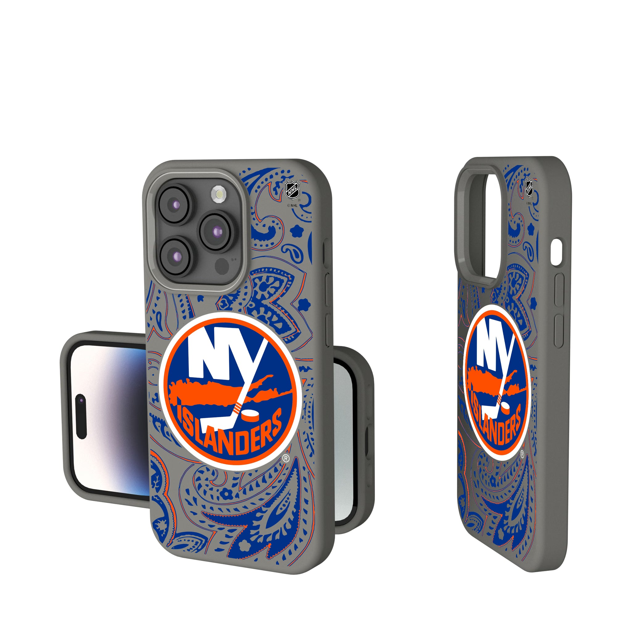 New York Islanders Paisley iPhone Soft Touch Phone Case for Apple iPhone