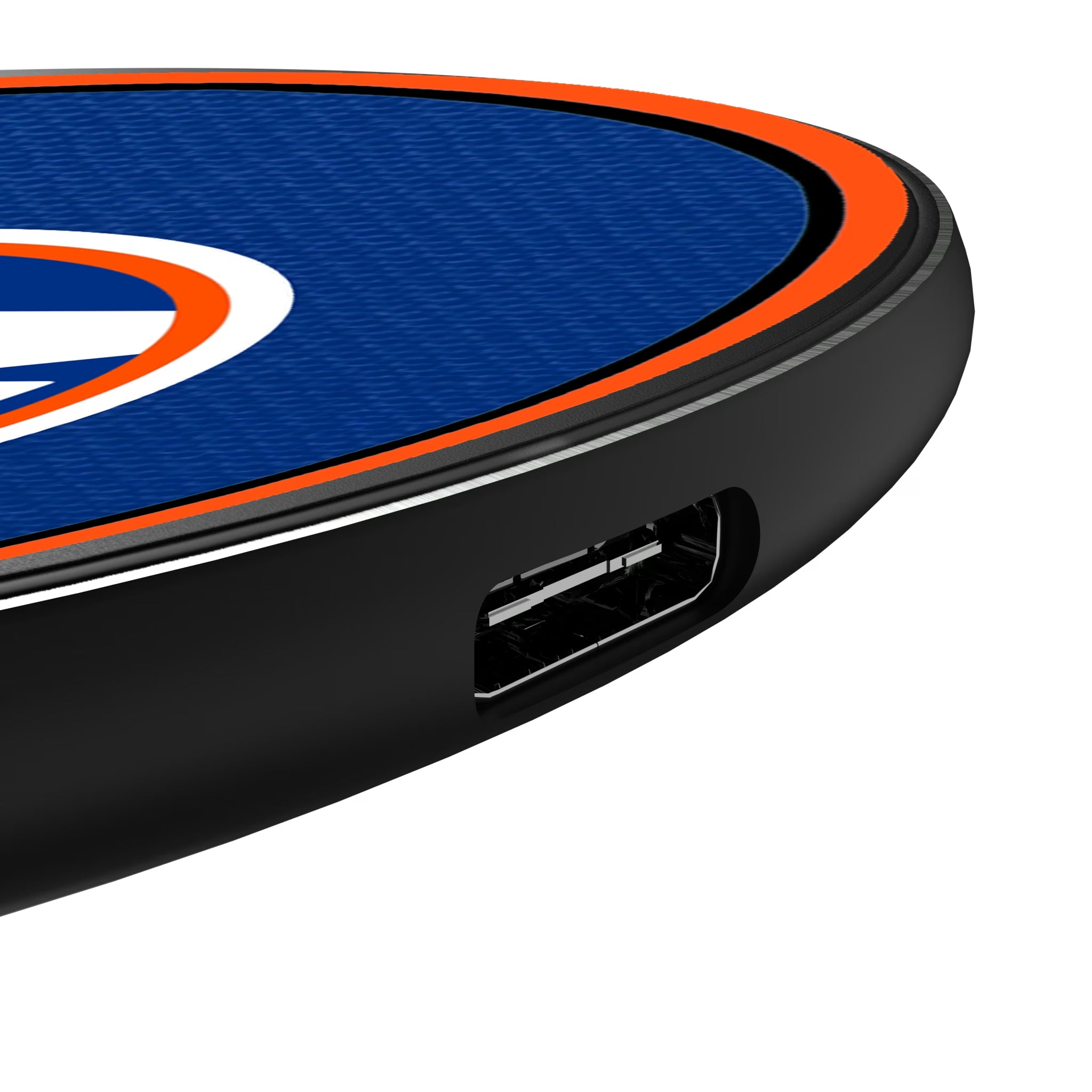 New York Islanders Personalized Endzone Solid 15-Watt Wireless Charger - Detail