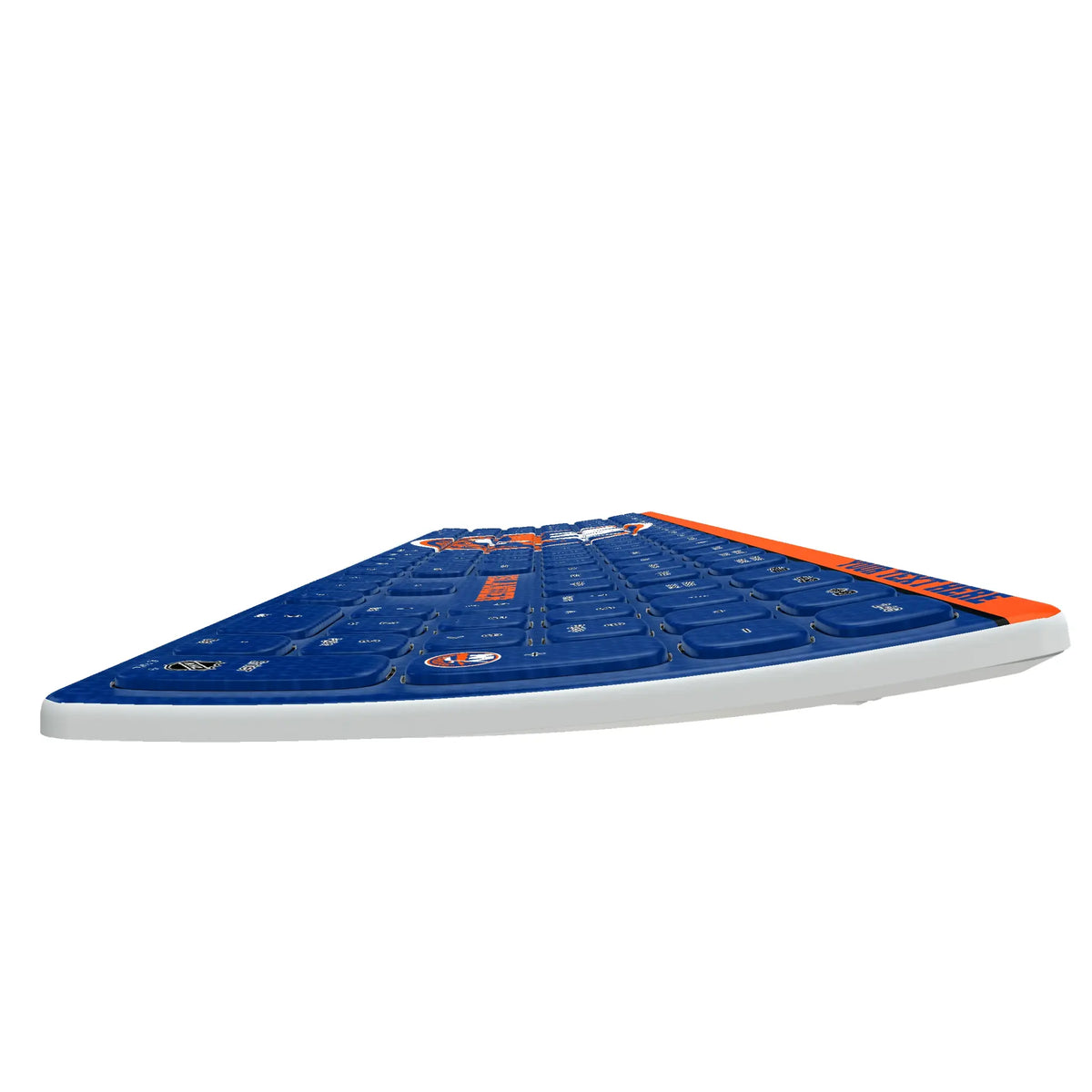 New York Islanders Personalized Endzone Solid KKB605 Curved Wireless Keyboard
