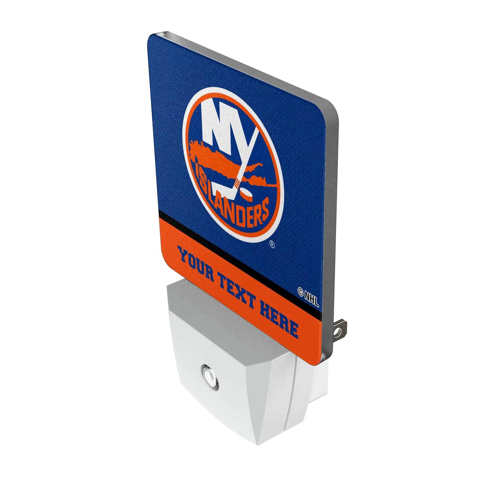 New York Islanders Personalized Endzone Solid Night Light 2-Pack - Isometric View