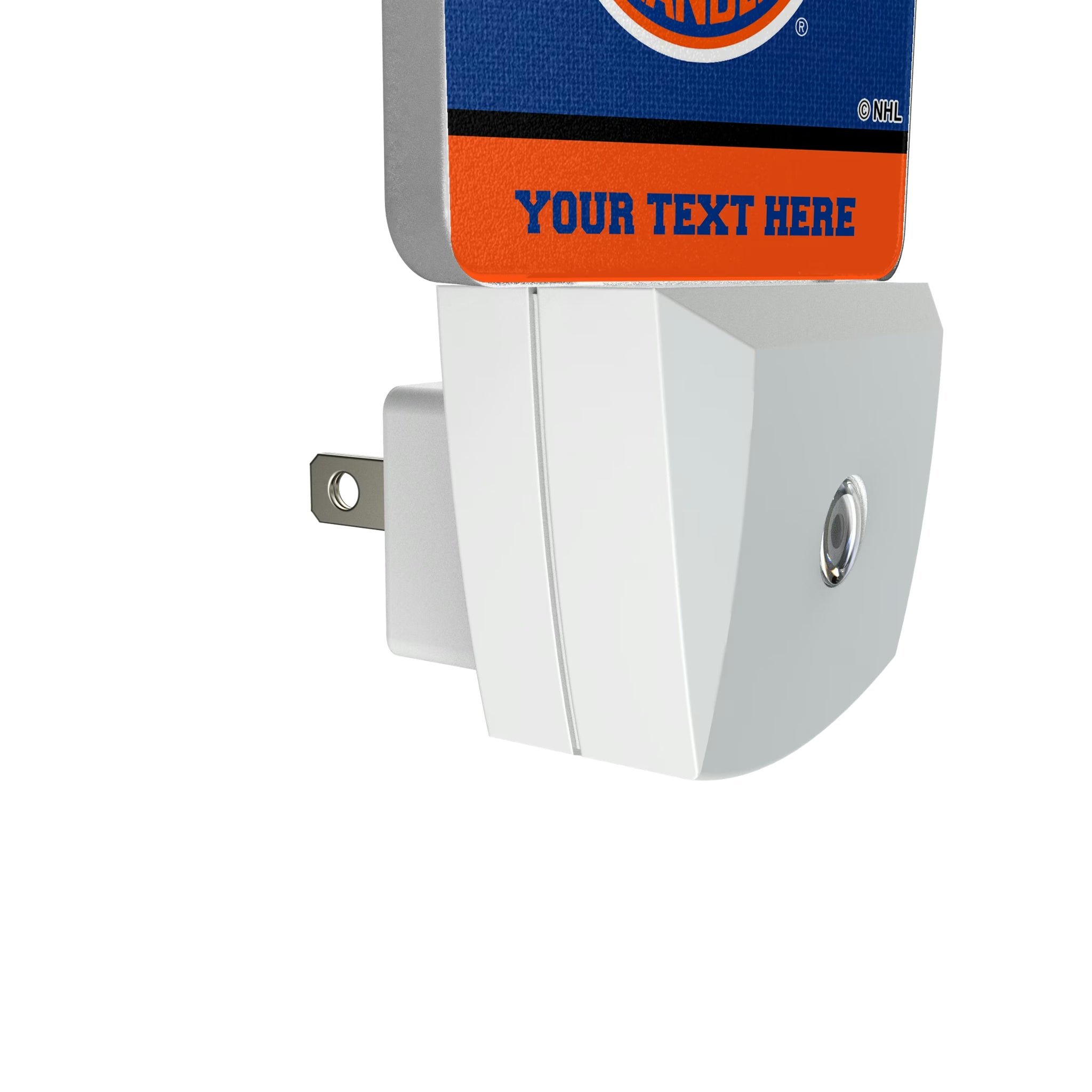 New York Islanders Personalized Endzone Solid Night Light 2-Pack - Detail