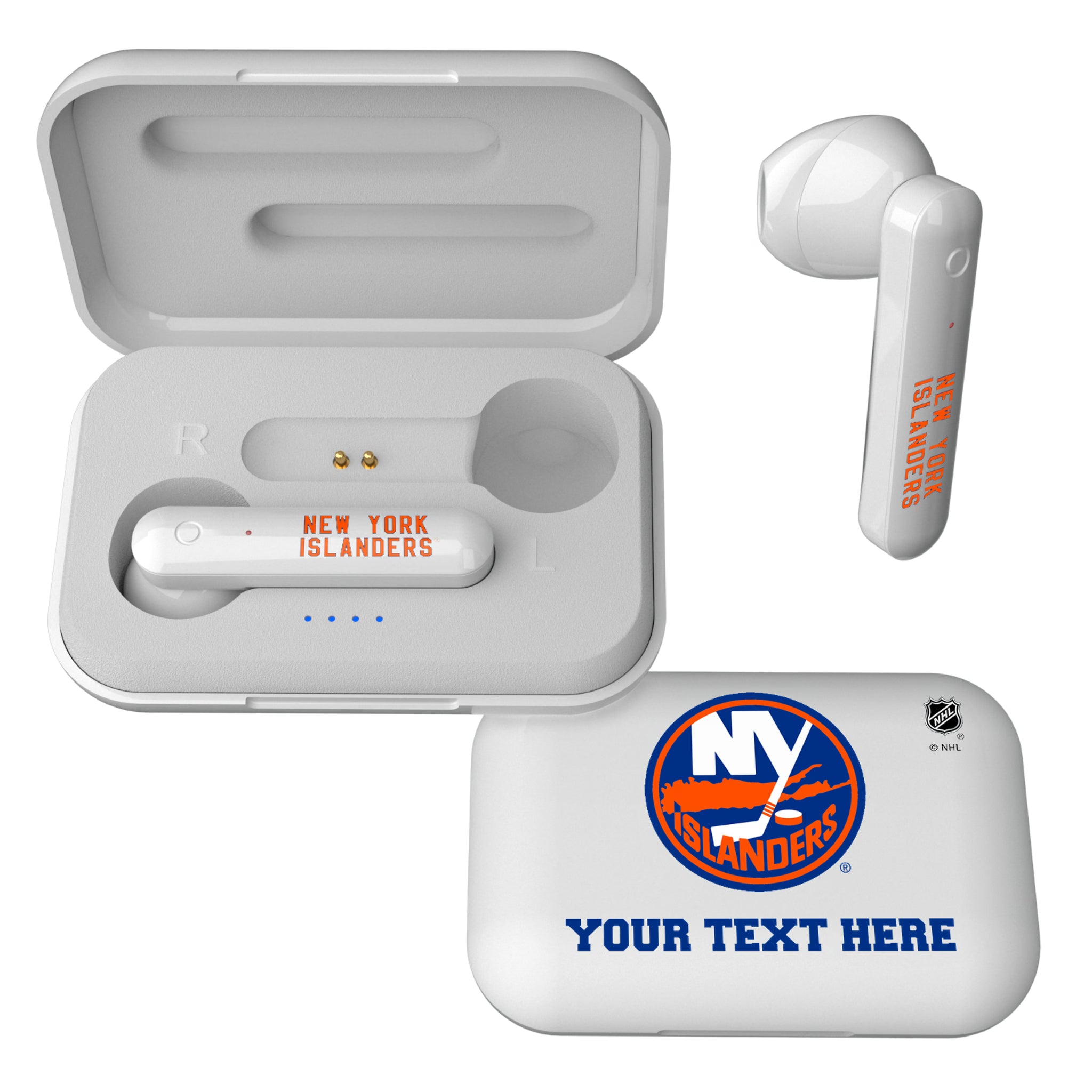 New York Islanders Personalized Insignia Wireless TWS Earbuds
