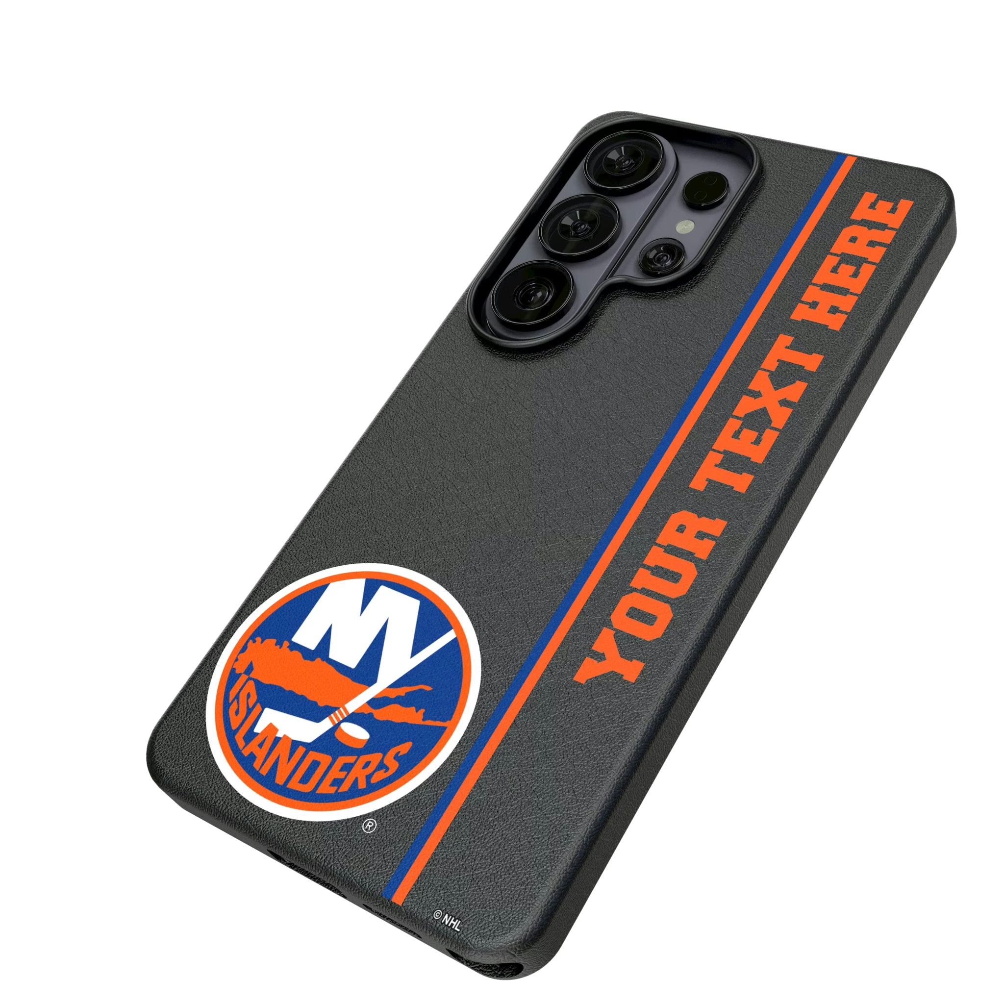 New York Islanders Personalized Sidebard Galaxy MagSafe Compatible Phone Case for Samsung Galaxy - Isometric View