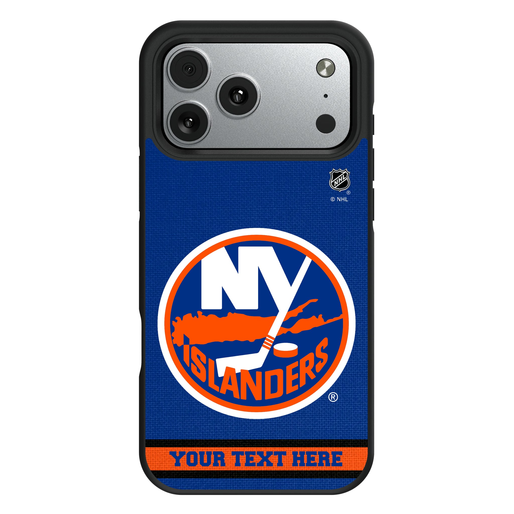 New York Islanders Personalized Stripe iPhone Bump Phone Case for Apple iPhone#Device_iPhone 17 Pro Max