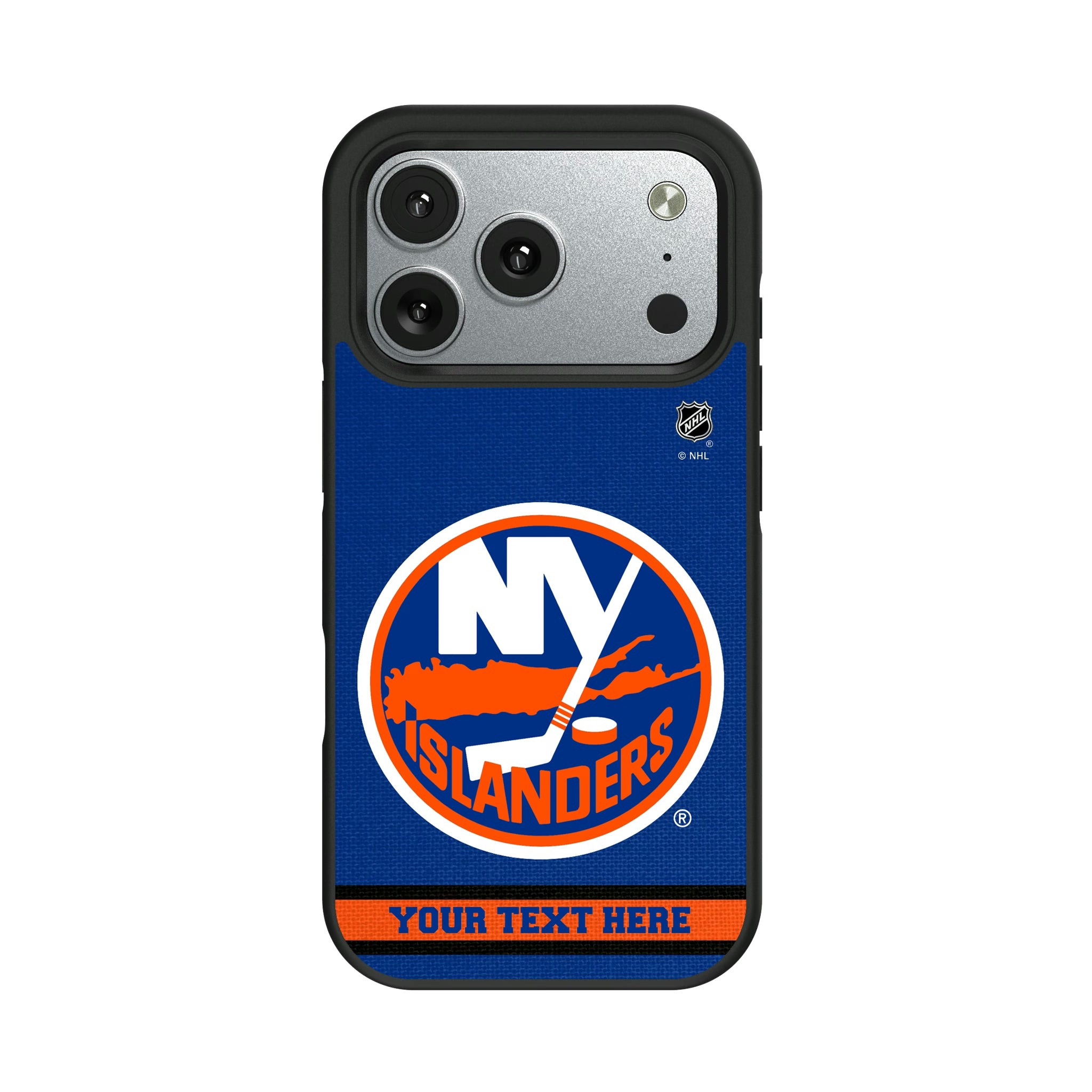 New York Islanders Personalized Stripe iPhone Bump Phone Case for Apple iPhone#Device_iPhone 17 Pro