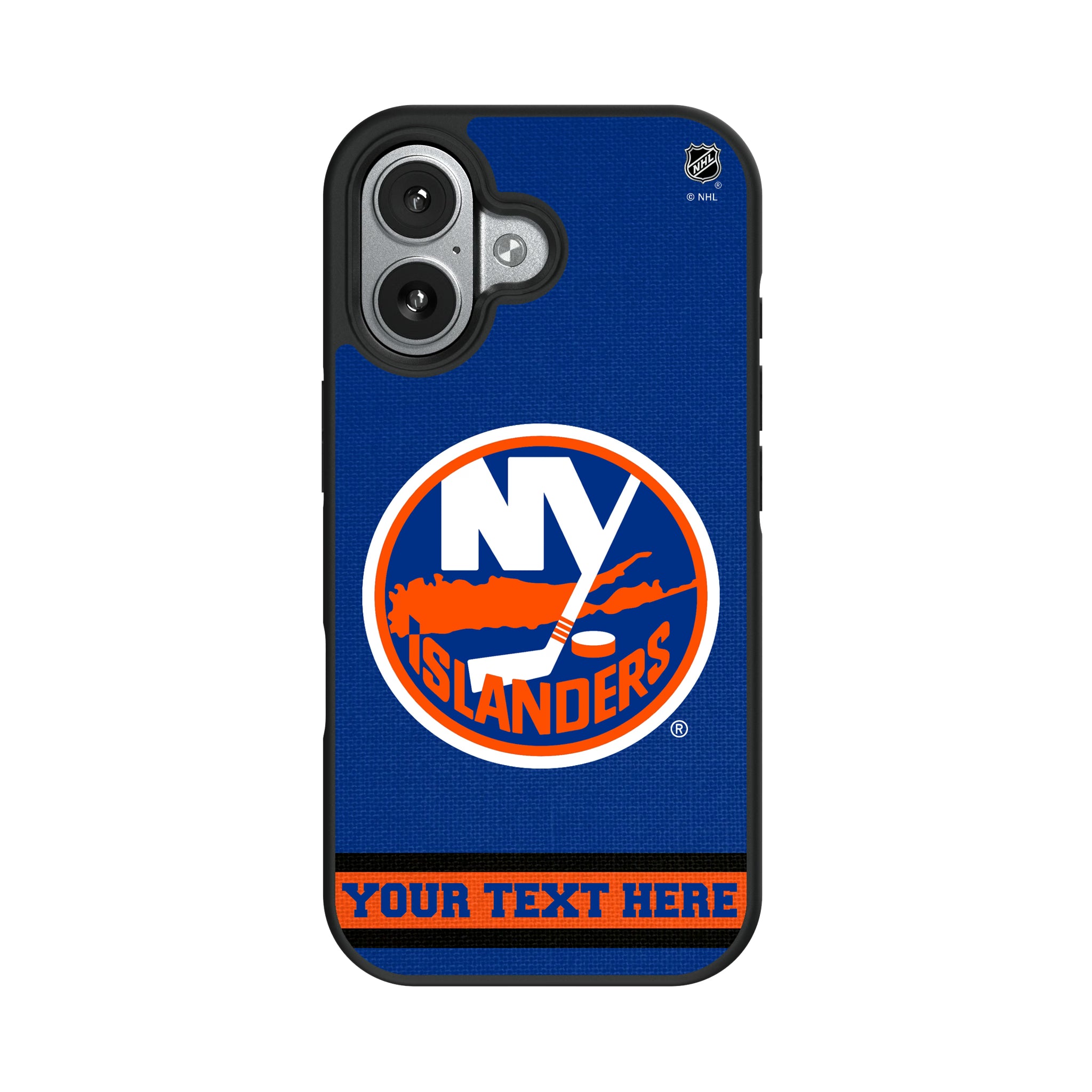 New York Islanders Personalized Stripe iPhone Bump Phone Case for Apple iPhone#Device_iPhone 17