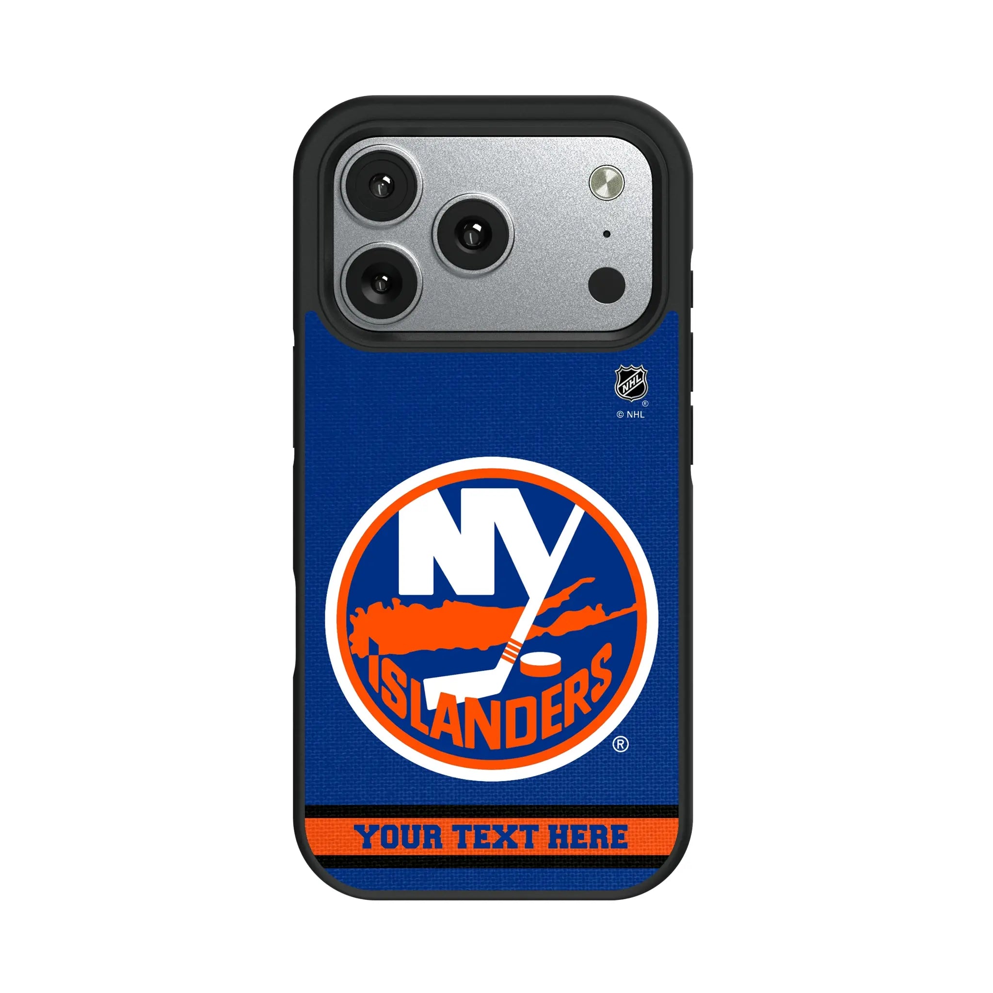 New York Islanders Personalized Stripe iPhone Bump Phone Case for Apple iPhone#Device_iPhone 17 Pro