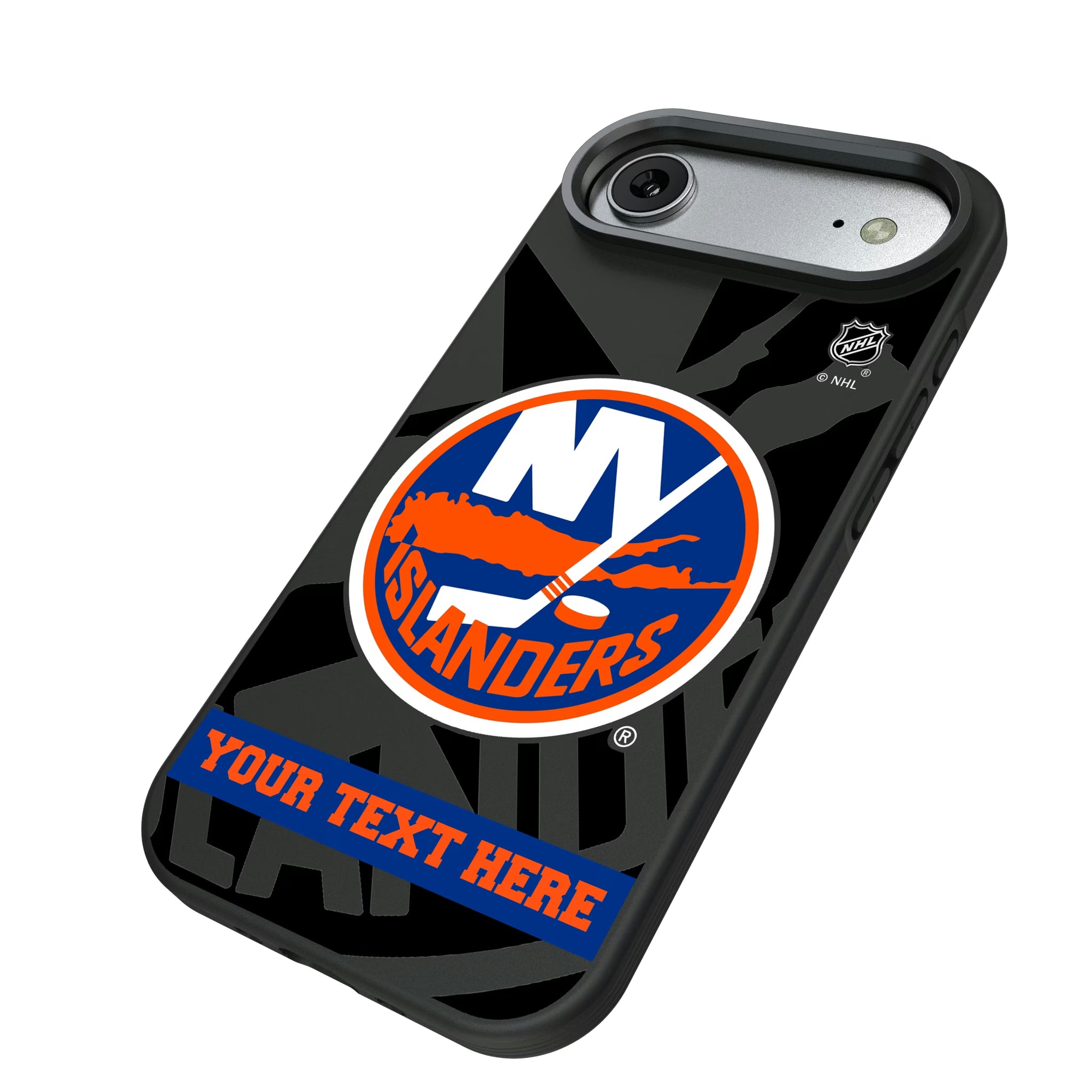 New York Islanders Personalized Tilt iPhone Bump Phone Case for Apple iPhone - Isometric View#Device_iPhone Air