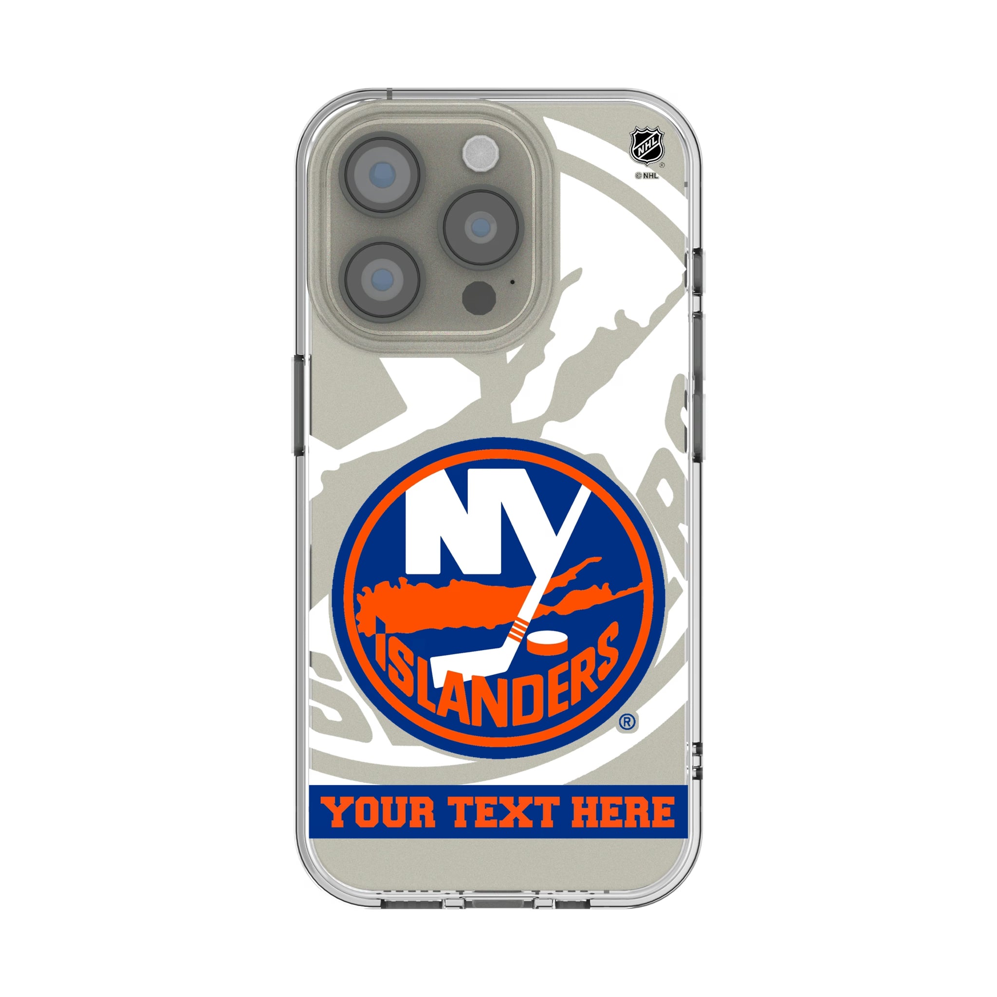 New York Islanders Personalized Tilt iPhone Clear Phone Case for Apple iPhone