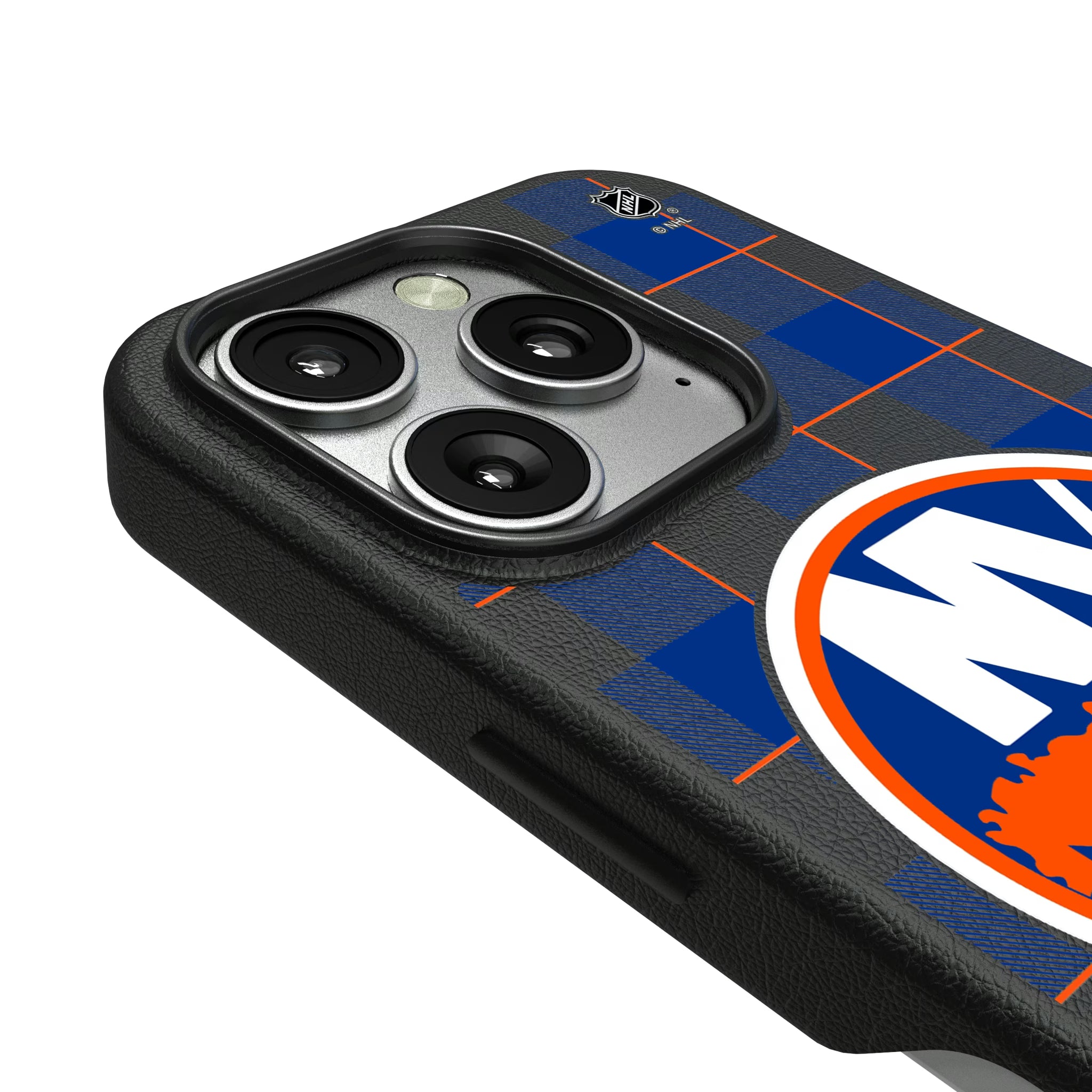 New York Islanders Plaid iPhone MagSafe Compatible Phone Case for Apple iPhone - Detail