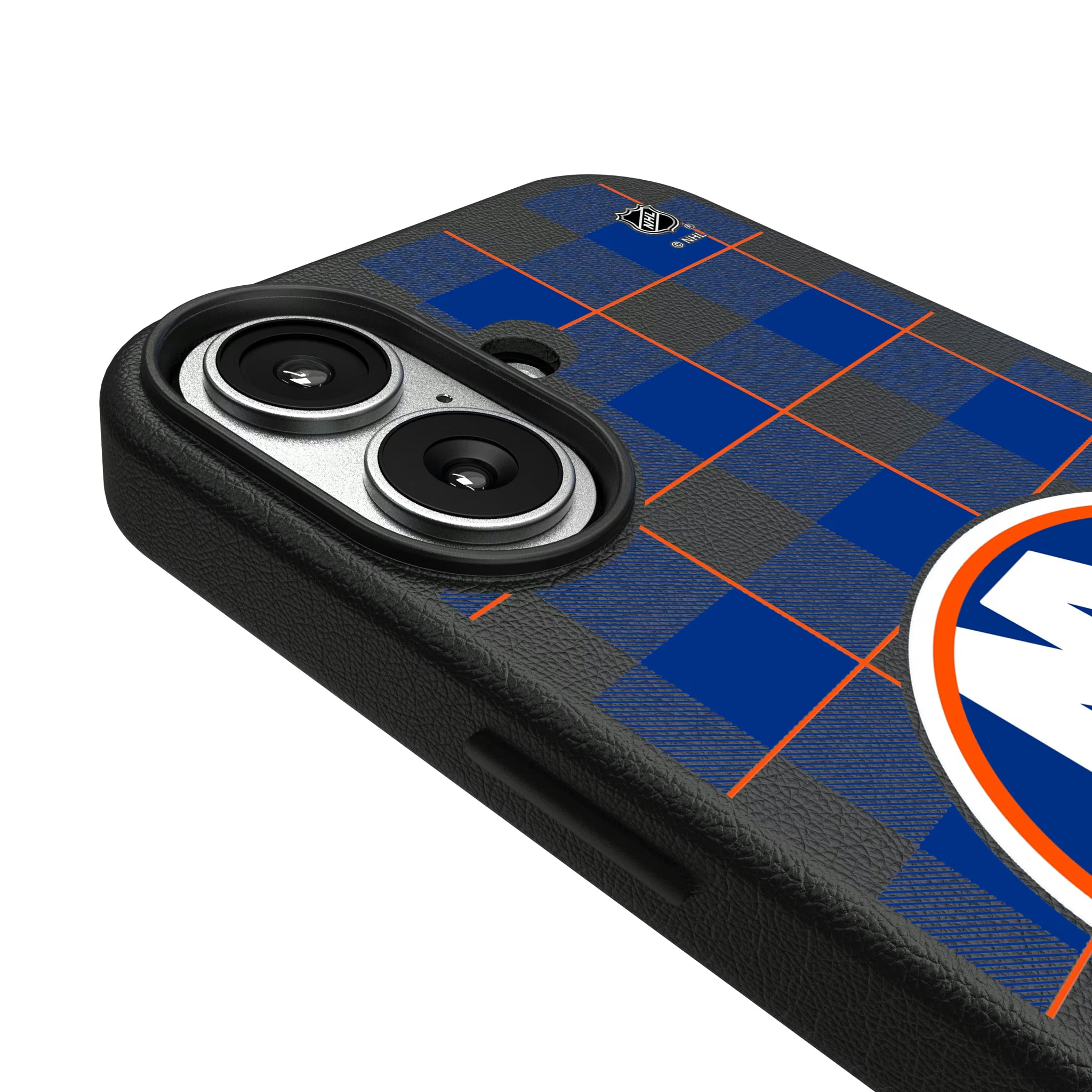 New York Islanders Plaid iPhone MagSafe Compatible Phone Case for Apple iPhone - Detail#Device_iPhone 17
