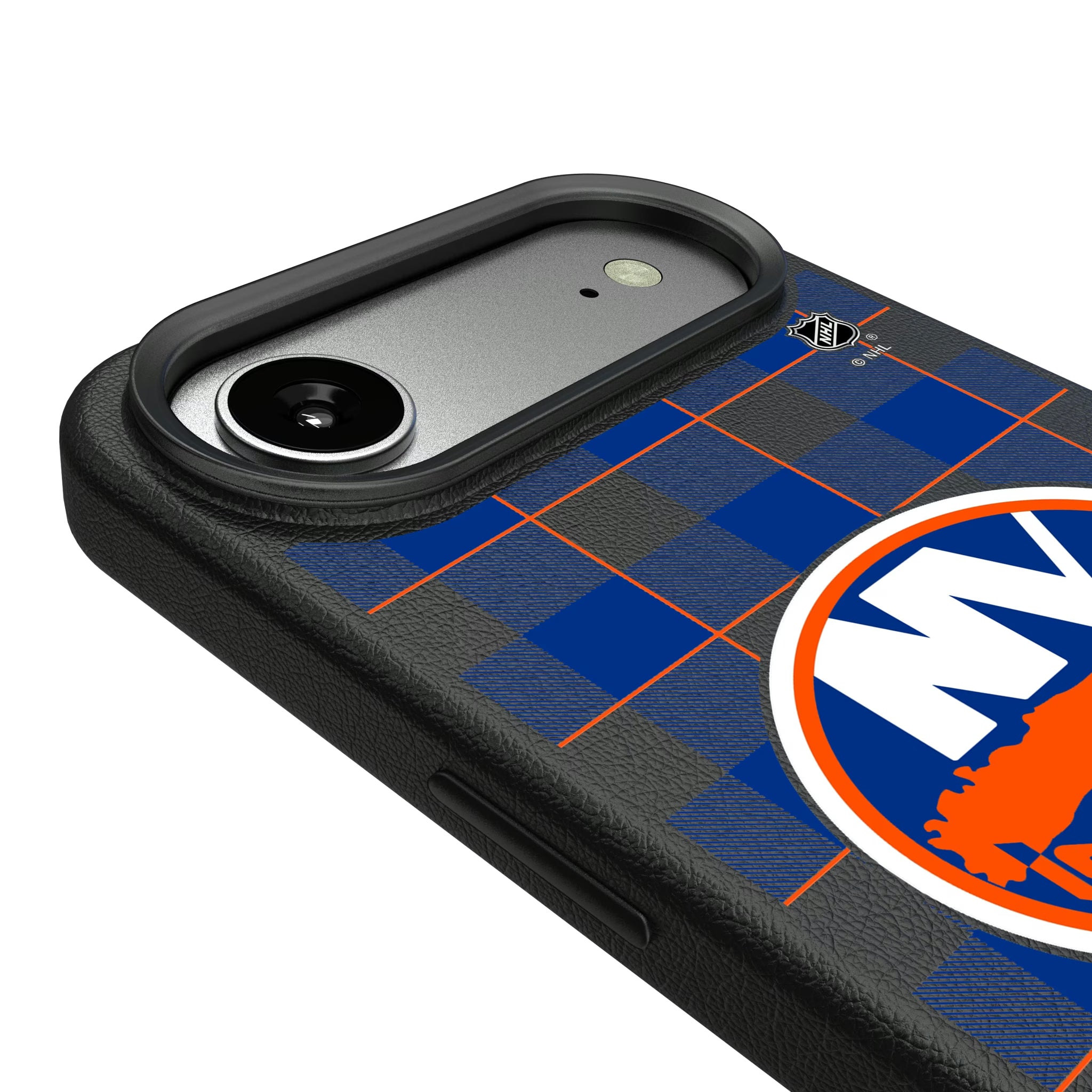 New York Islanders Plaid iPhone MagSafe Compatible Phone Case for Apple iPhone - Detail#Device_iPhone Air
