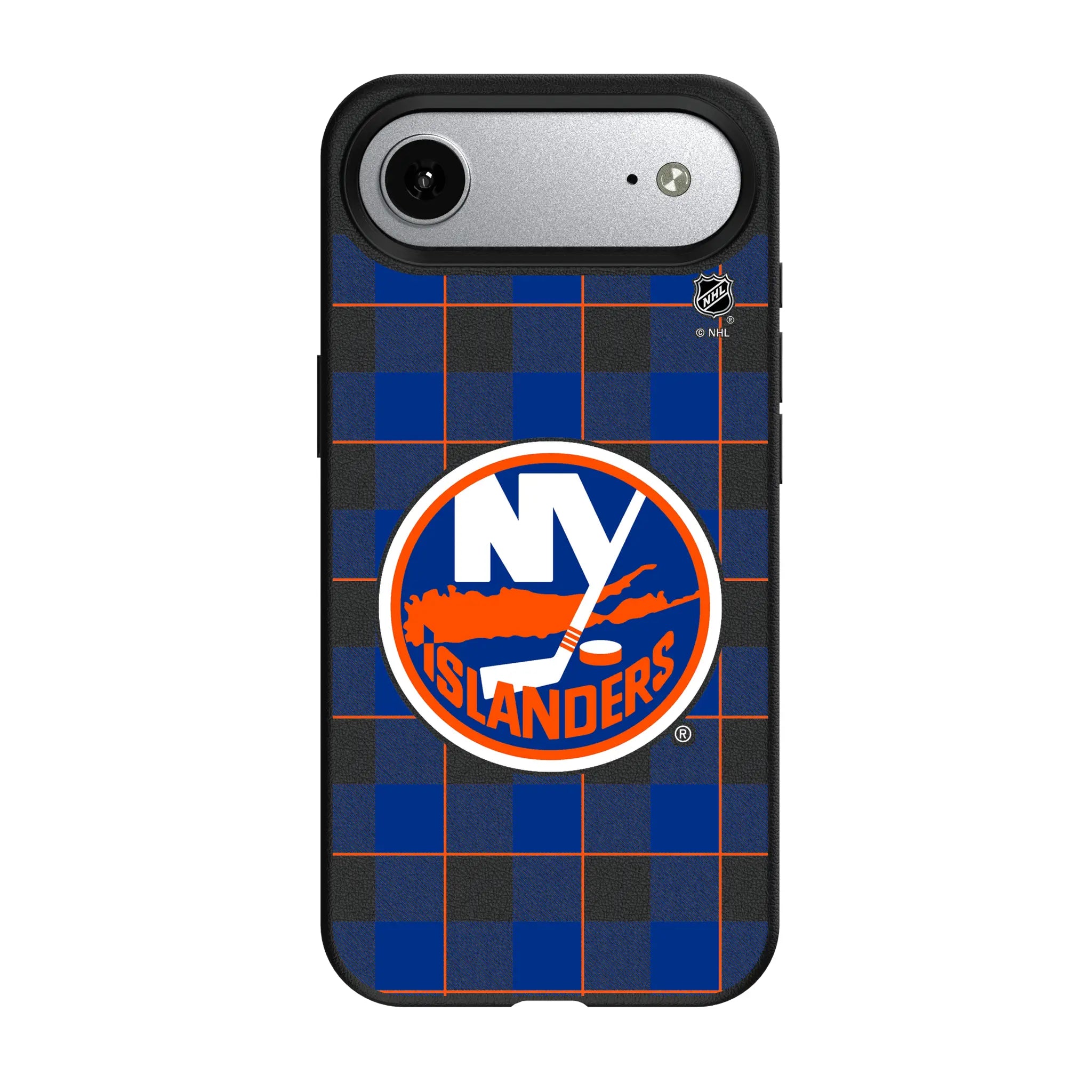 New York Islanders Plaid iPhone MagSafe Compatible Phone Case for Apple iPhone#Device_iPhone Air