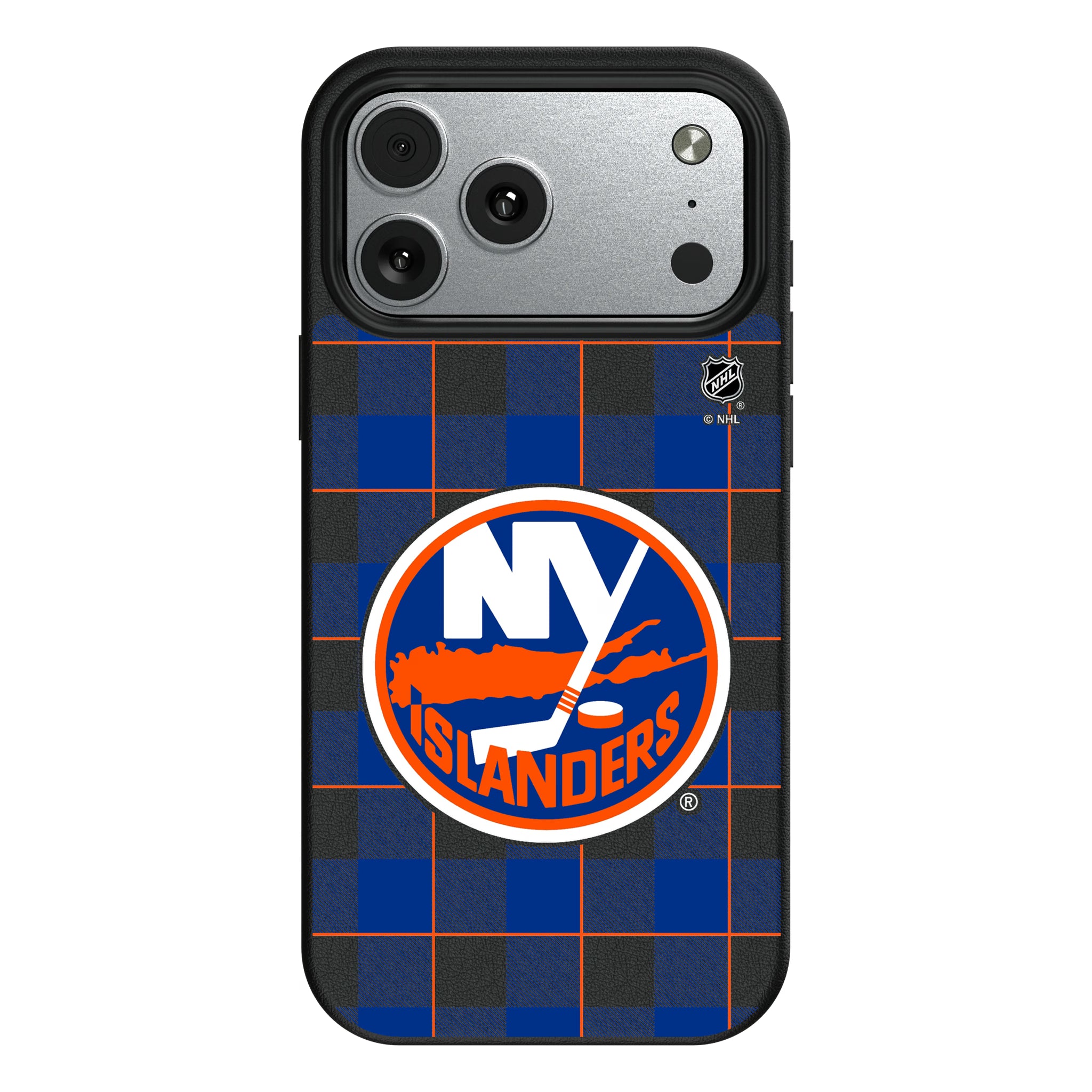 New York Islanders Plaid iPhone MagSafe Compatible Phone Case for Apple iPhone#Device_iPhone 17 Pro Max