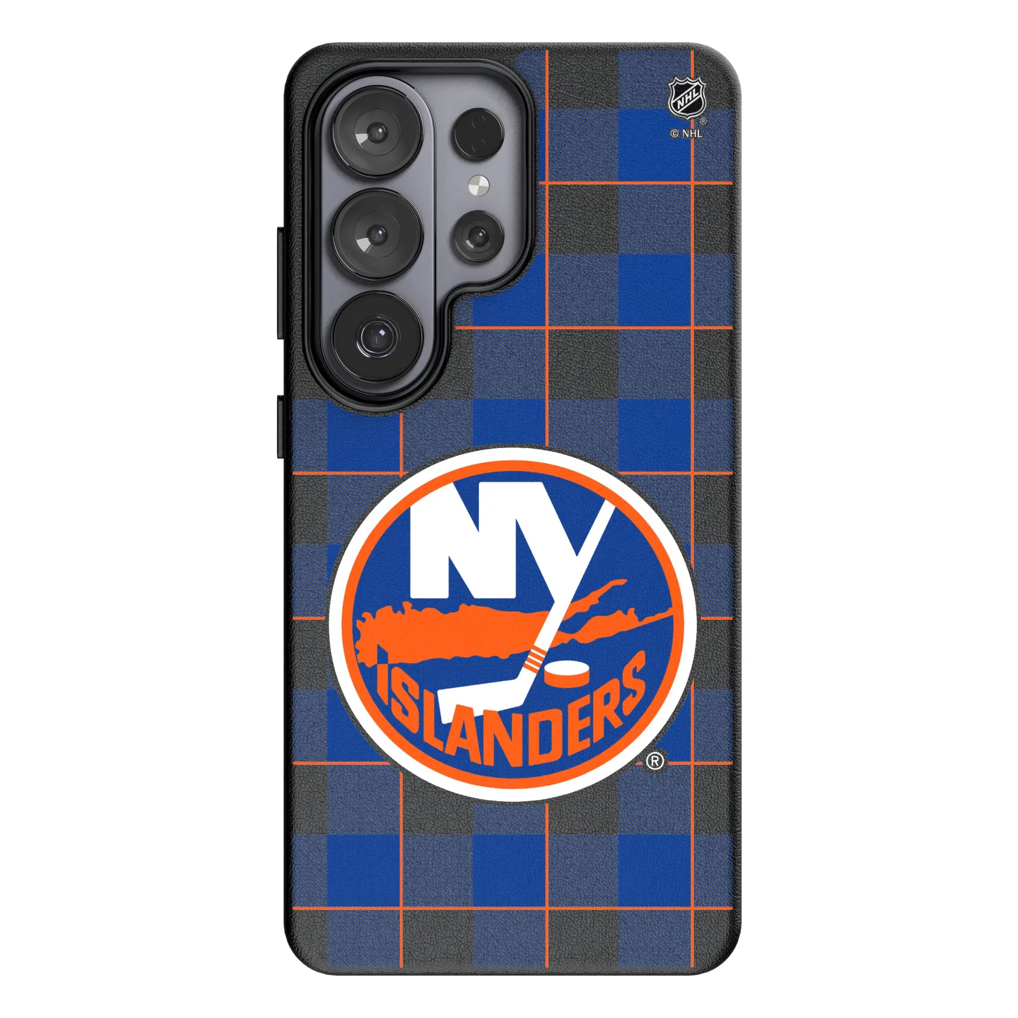 New York Islanders Plaid Galaxy MagSafe Compatible Phone Case for Samsung Galaxy#Device_Galaxy S26 Ultra