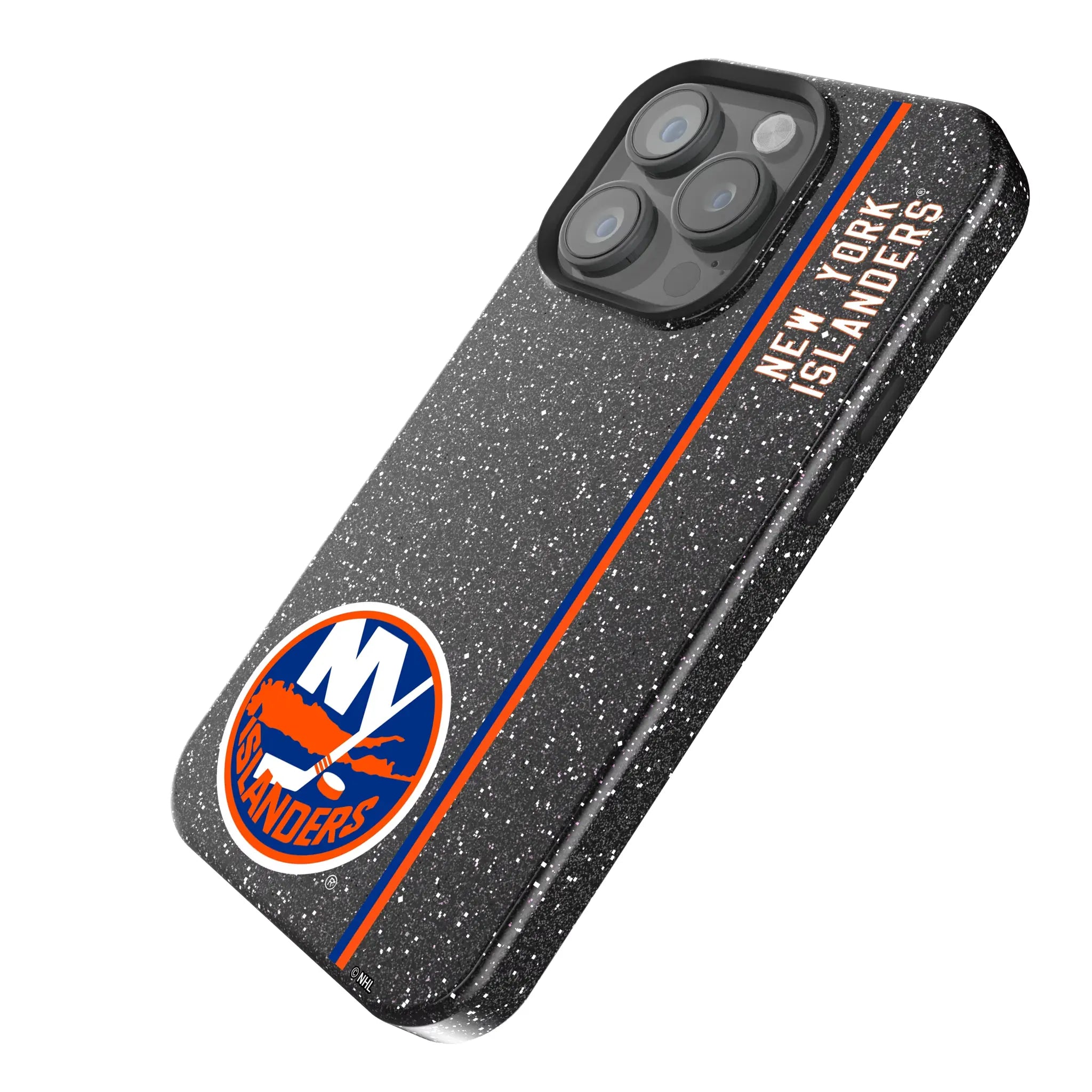 New York Islanders Sidebar iPhone Bling Phone Case for Apple iPhone - Isometric View