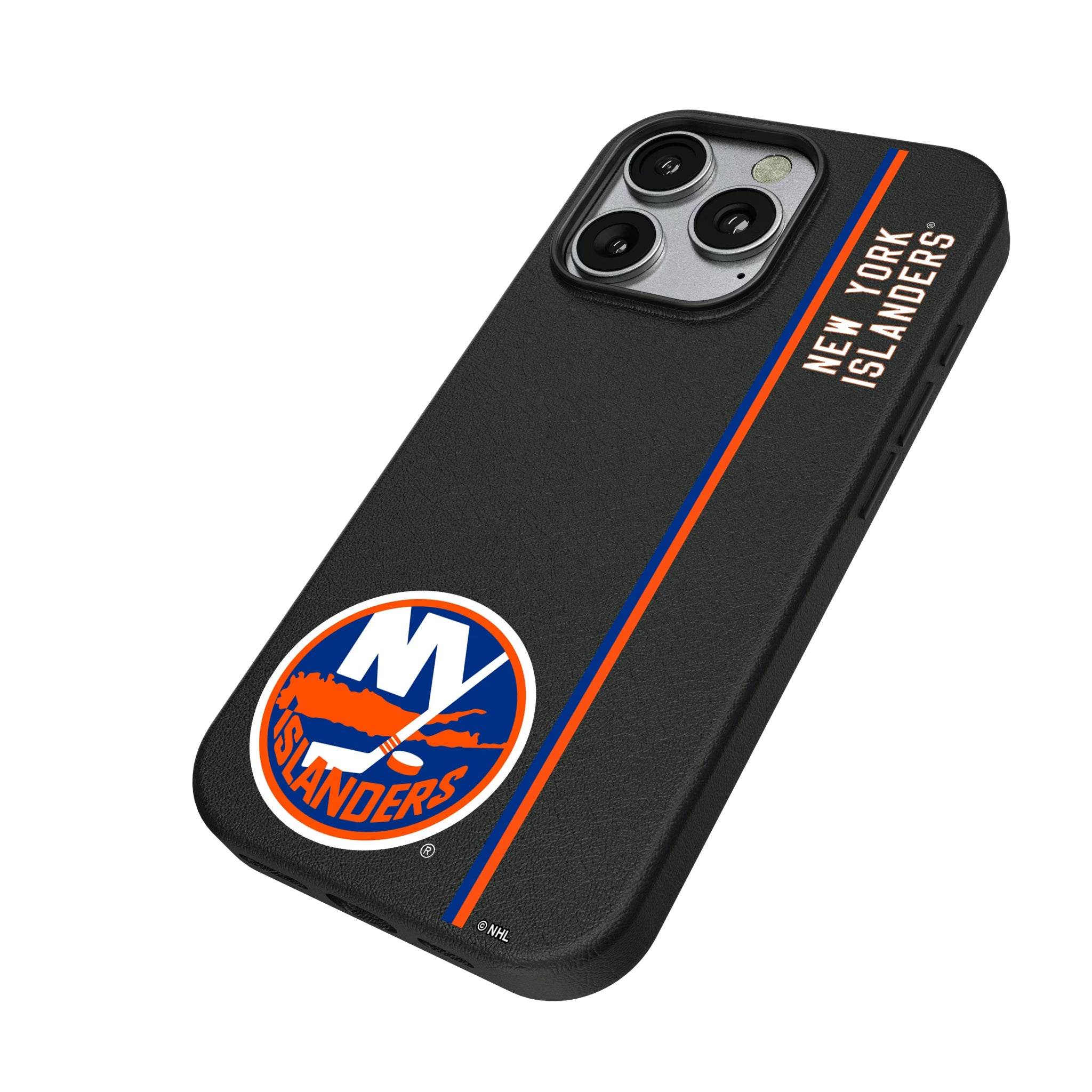 New York Islanders Sidebar iPhone MagSafe Compatible Phone Case for Apple iPhone - Isometric View