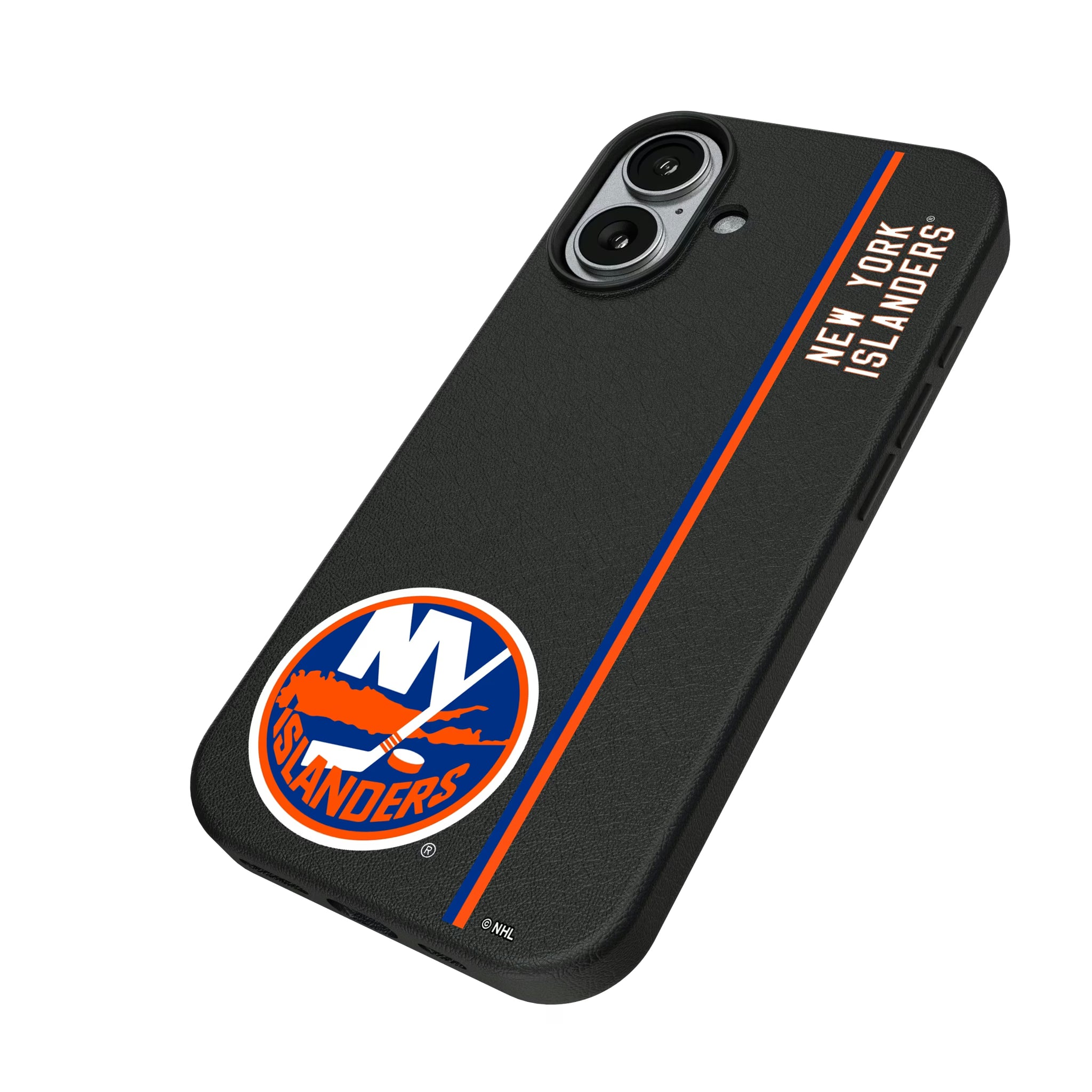 New York Islanders Sidebar iPhone MagSafe Compatible Phone Case for Apple iPhone - Isometric View#Device_iPhone 17