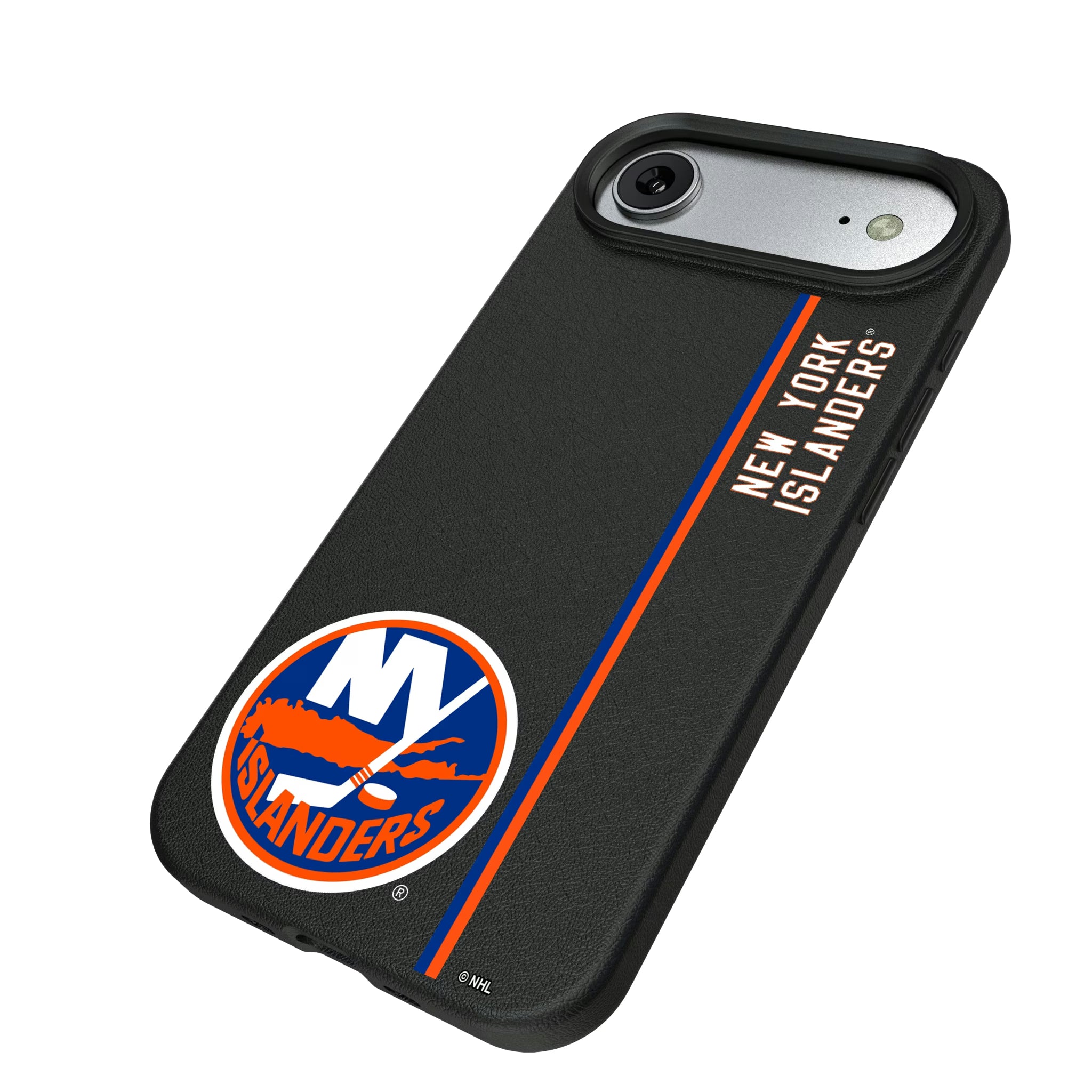 New York Islanders Sidebar iPhone MagSafe Compatible Phone Case for Apple iPhone - Isometric View#Device_iPhone Air