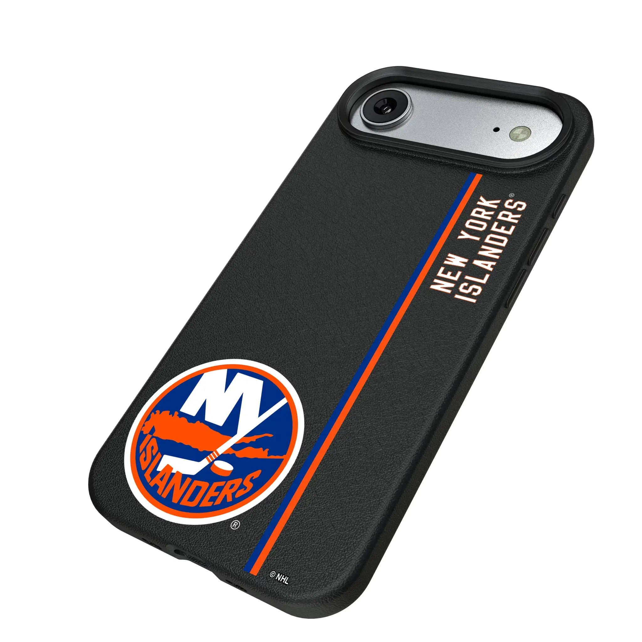 New York Islanders Sidebar iPhone MagSafe Compatible Phone Case for Apple iPhone - Isometric View#Device_iPhone Air