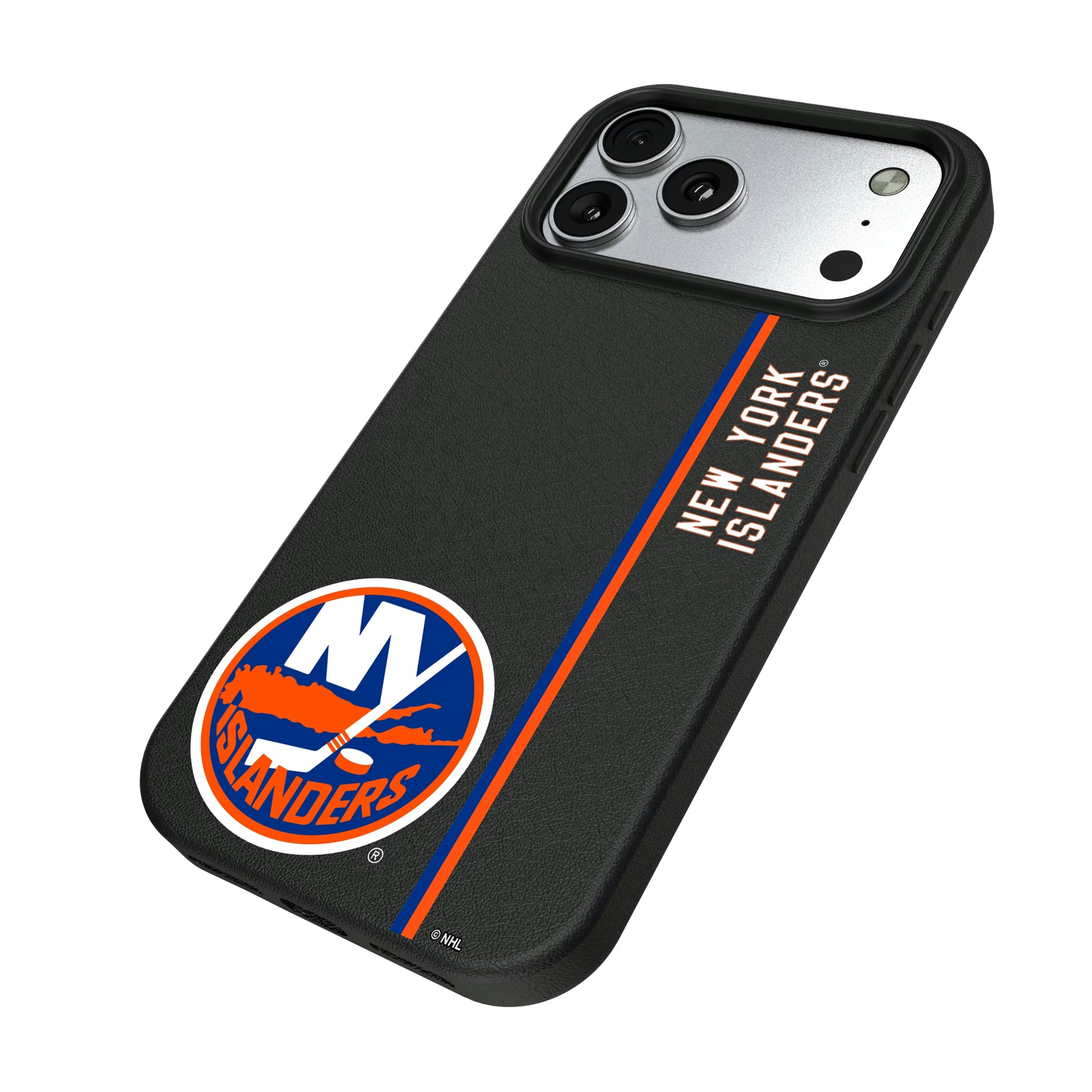 New York Islanders Sidebar iPhone MagSafe Compatible Phone Case for Apple iPhone - Isometric View#Device_iPhone 17 Pro Max