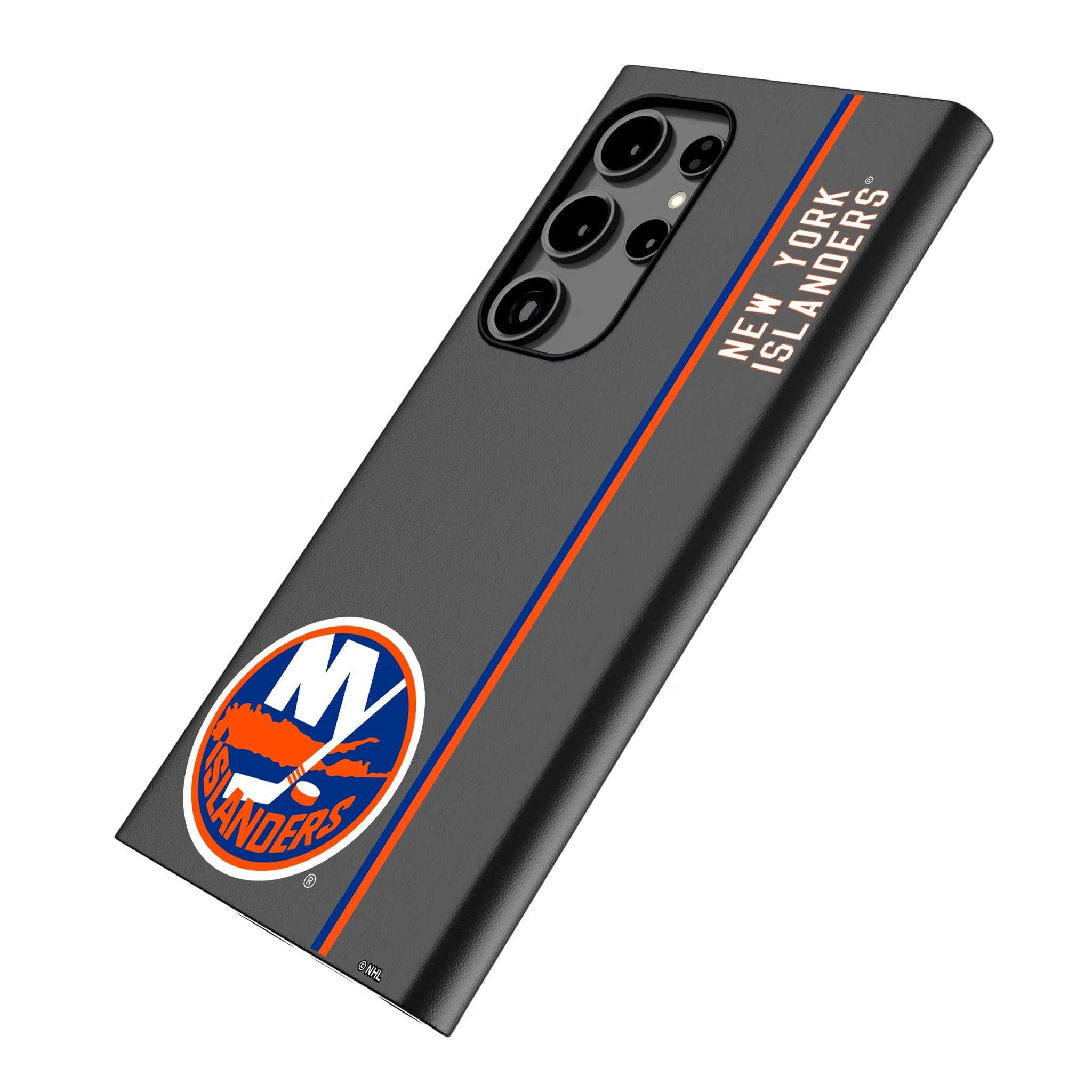 New York Islanders Sidebar Galaxy MagSafe Compatible Phone Case for Samsung Galaxy - Isometric View