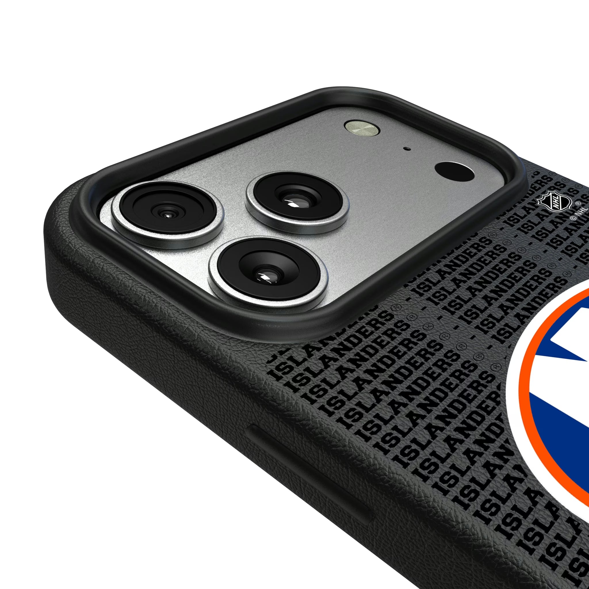 New York Islanders Text Backdrop iPhone MagSafe Compatible Phone Case for Apple iPhone - Detail#Device_iPhone 17 Pro Max