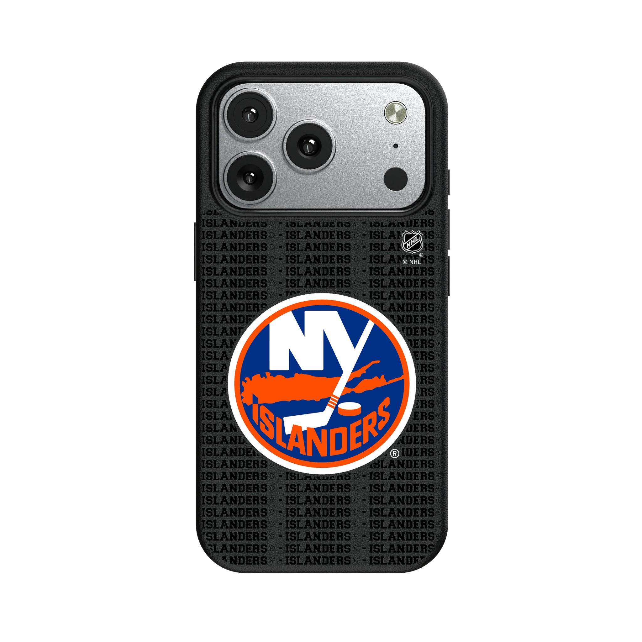 New York Islanders Text Backdrop iPhone MagSafe Compatible Phone Case for Apple iPhone#Device_iPhone 17 Pro