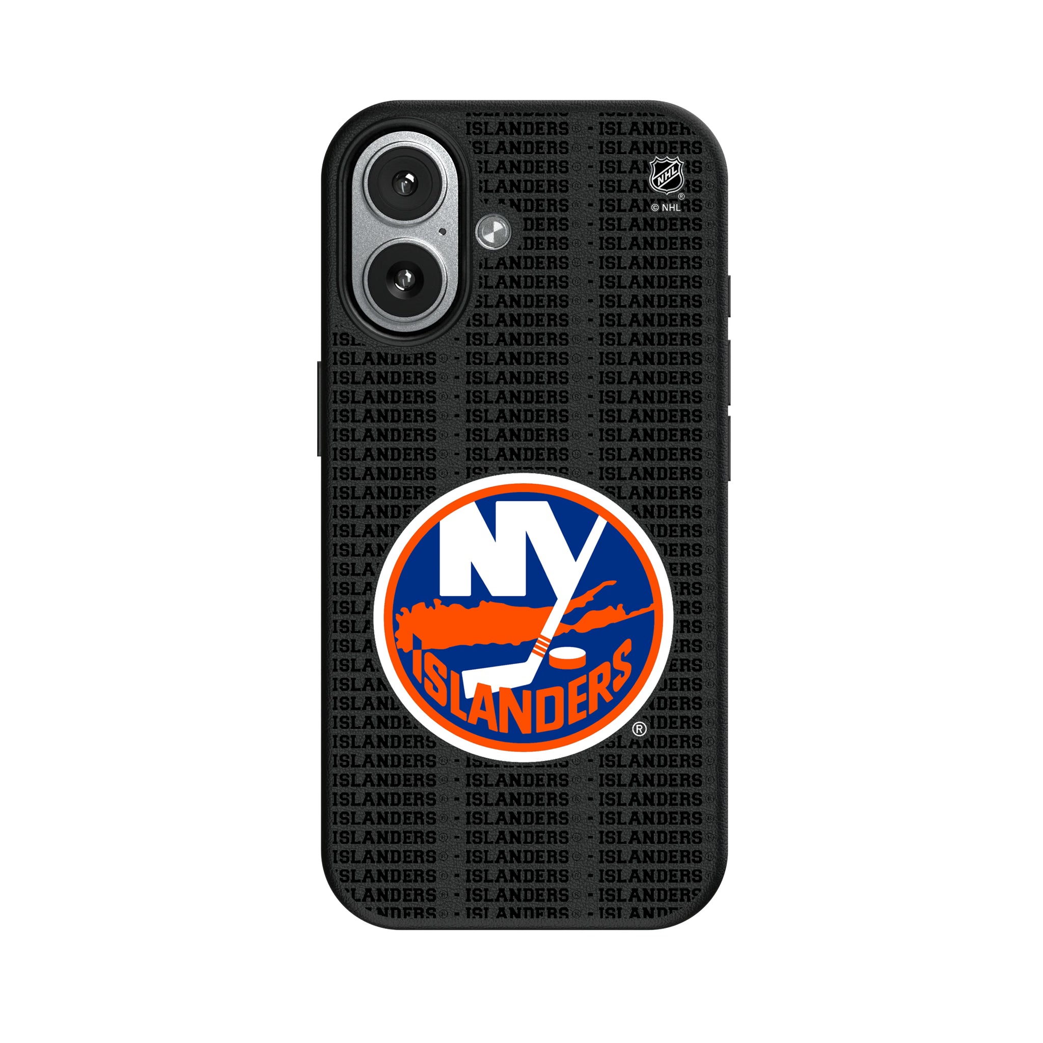 New York Islanders Text Backdrop iPhone MagSafe Compatible Phone Case for Apple iPhone#Device_iPhone 17