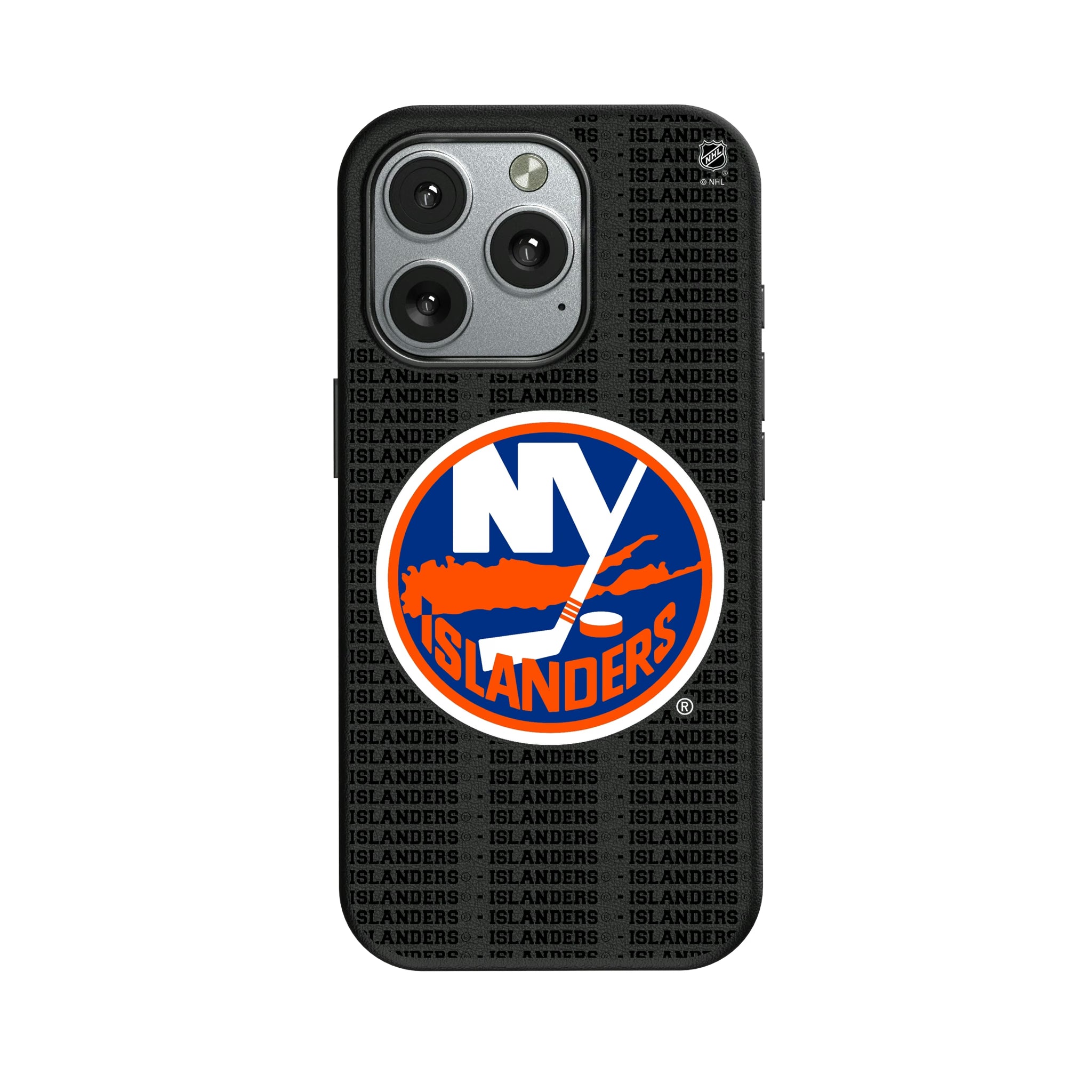 New York Islanders Text Backdrop iPhone MagSafe Compatible Phone Case for Apple iPhone