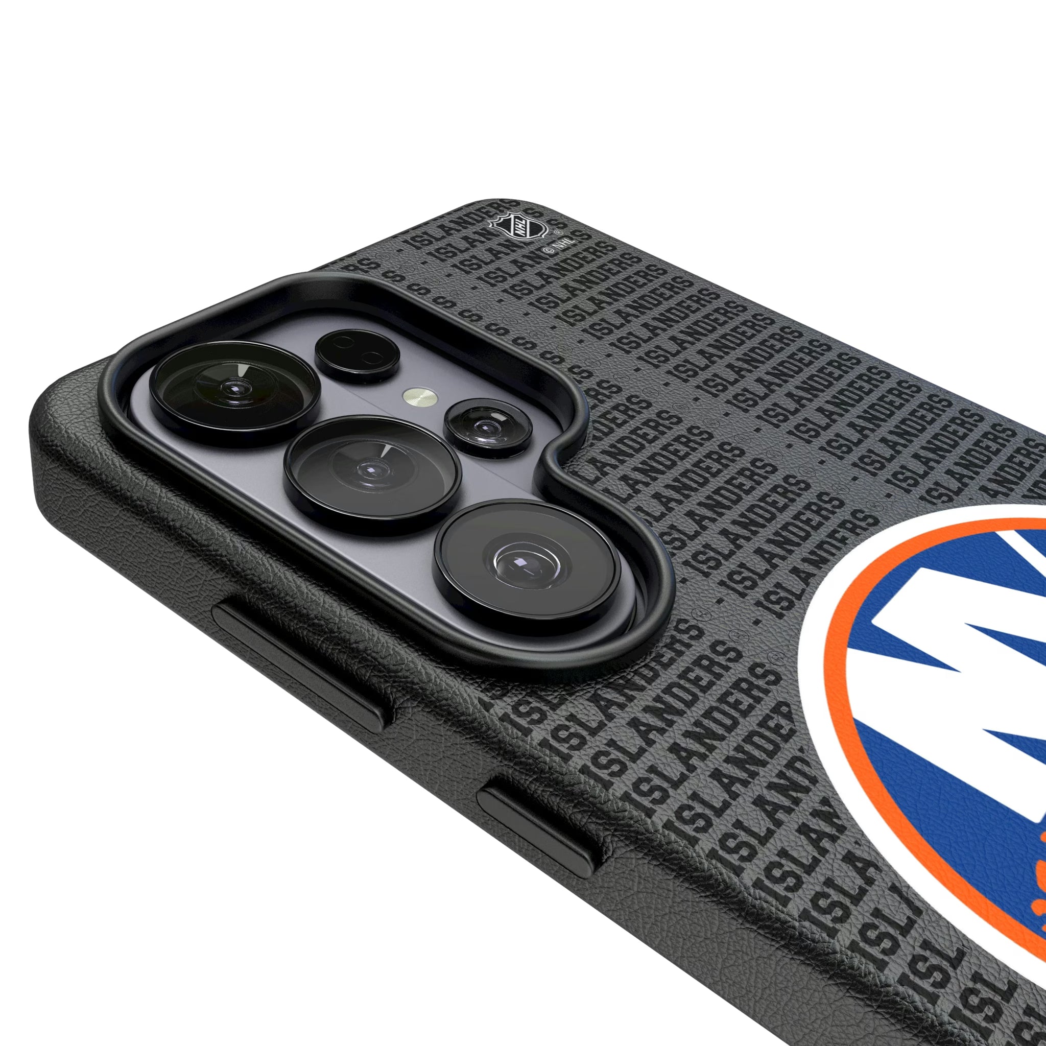 New York Islanders Text Backdrop Galaxy MagSafe Compatible Phone Case for Samsung Galaxy - Detail