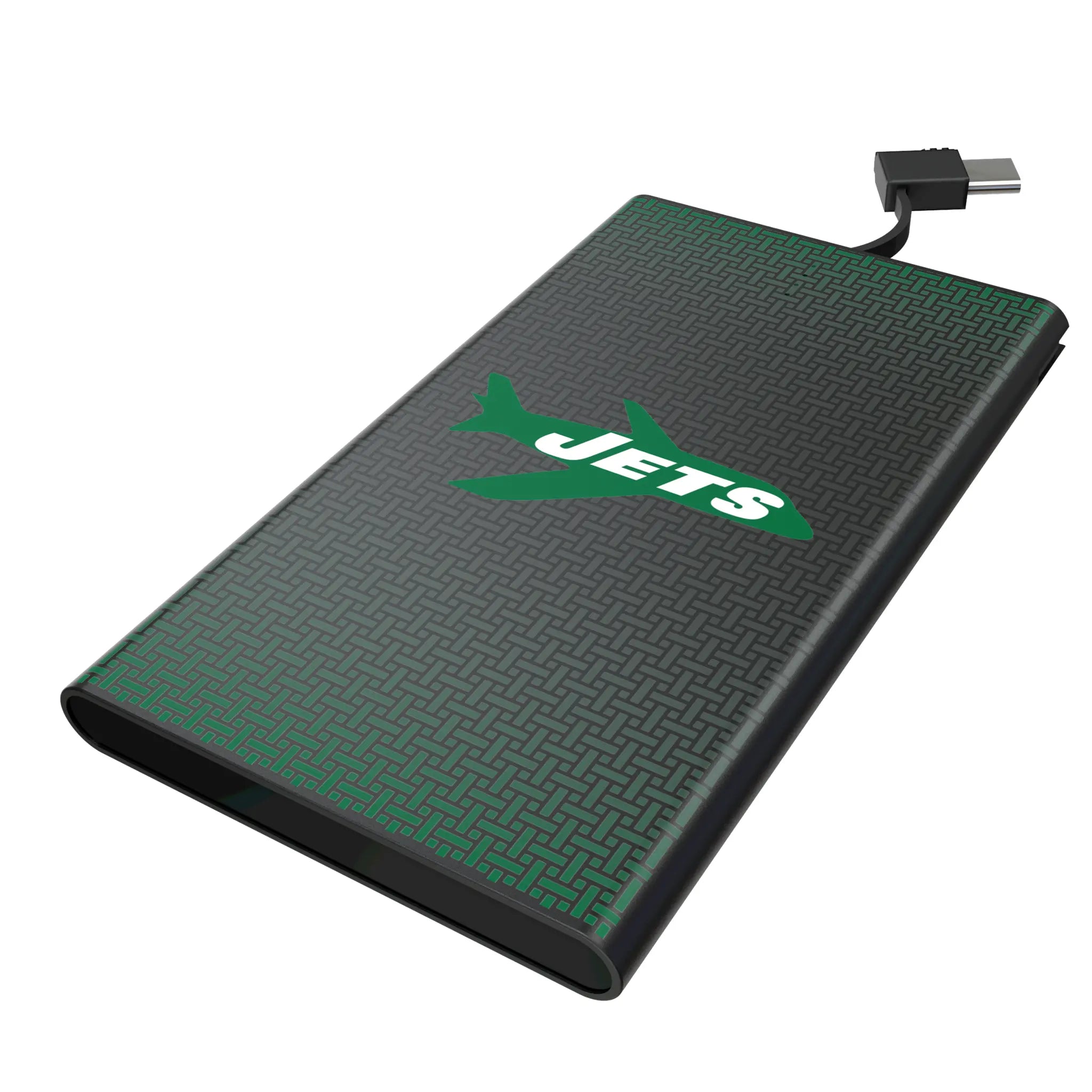 New York Jets 1963 Historic Collection Linen 5000mAh Flat Power Bank