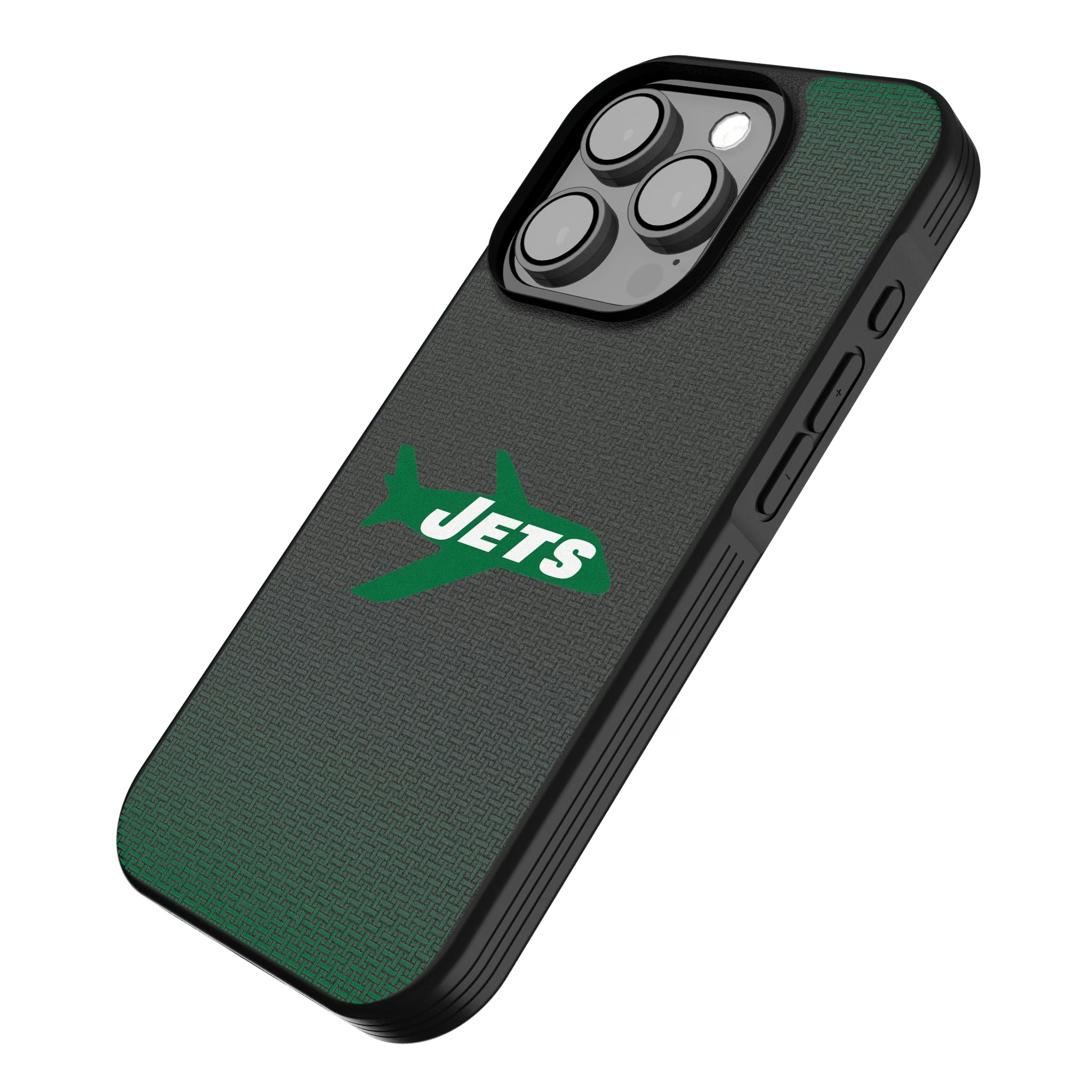 New York Jets 1963 Historic Collection Linen iPhone Bump Phone Case for Apple iPhone - Isometric View