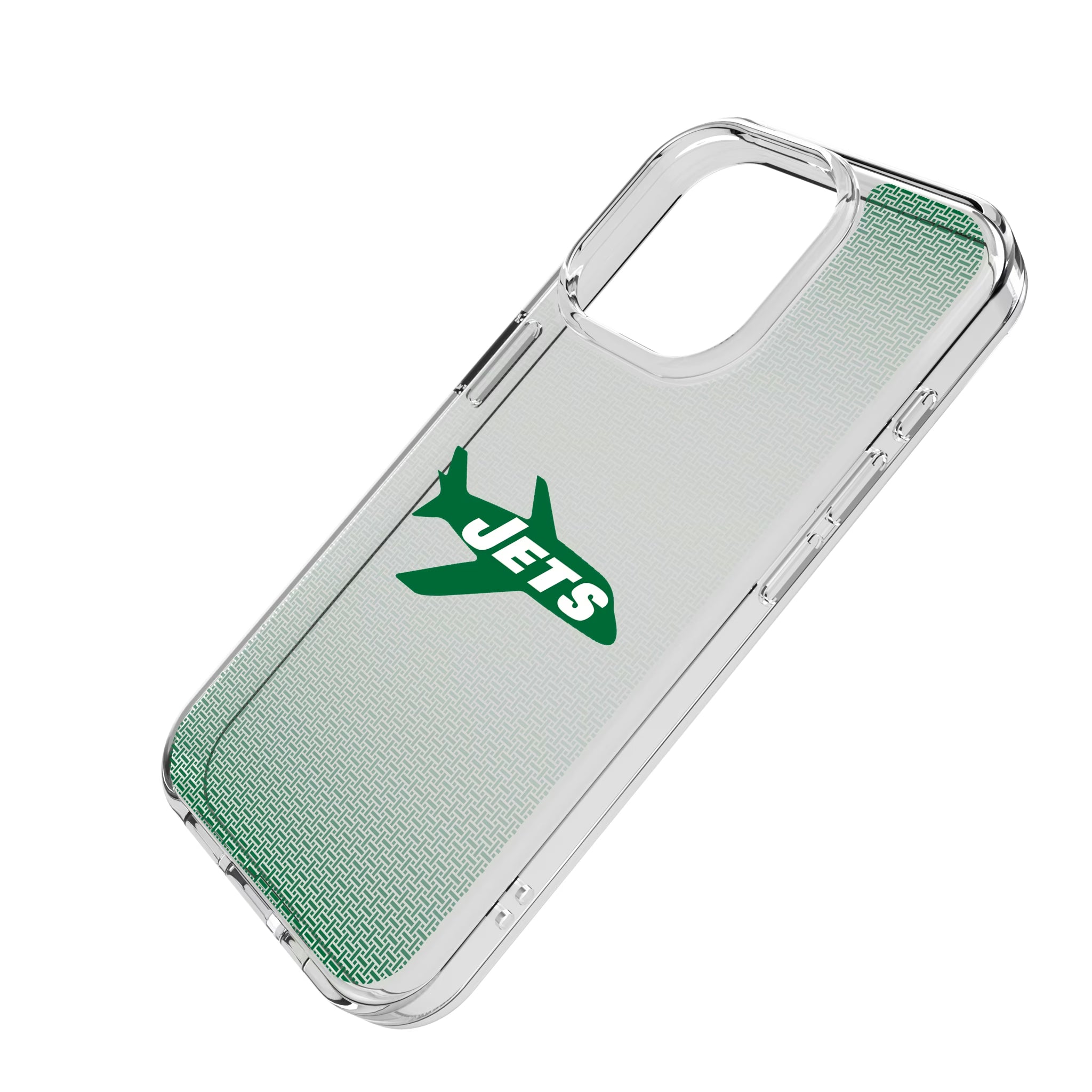 New York Jets 1963 Historic Collection Linen iPhone Clear Phone Case for Apple iPhone - Isometric View