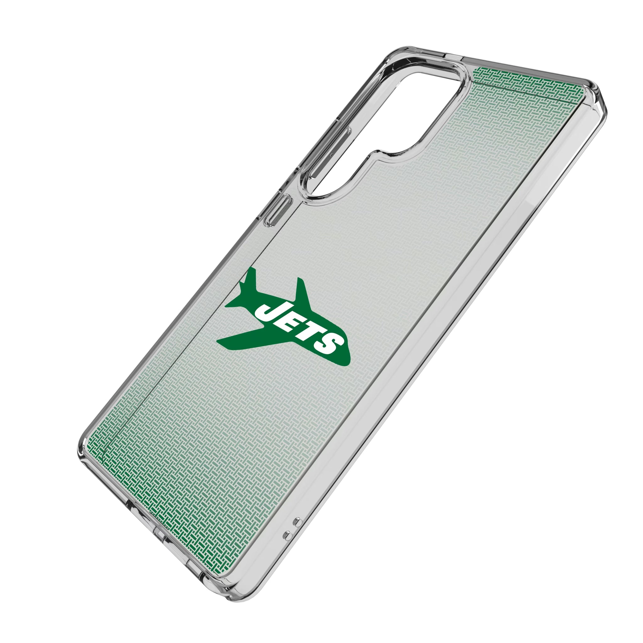 New York Jets 1963 Historic Collection Linen Galaxy Clear Phone Case for Samsung Galaxy - Isometric View