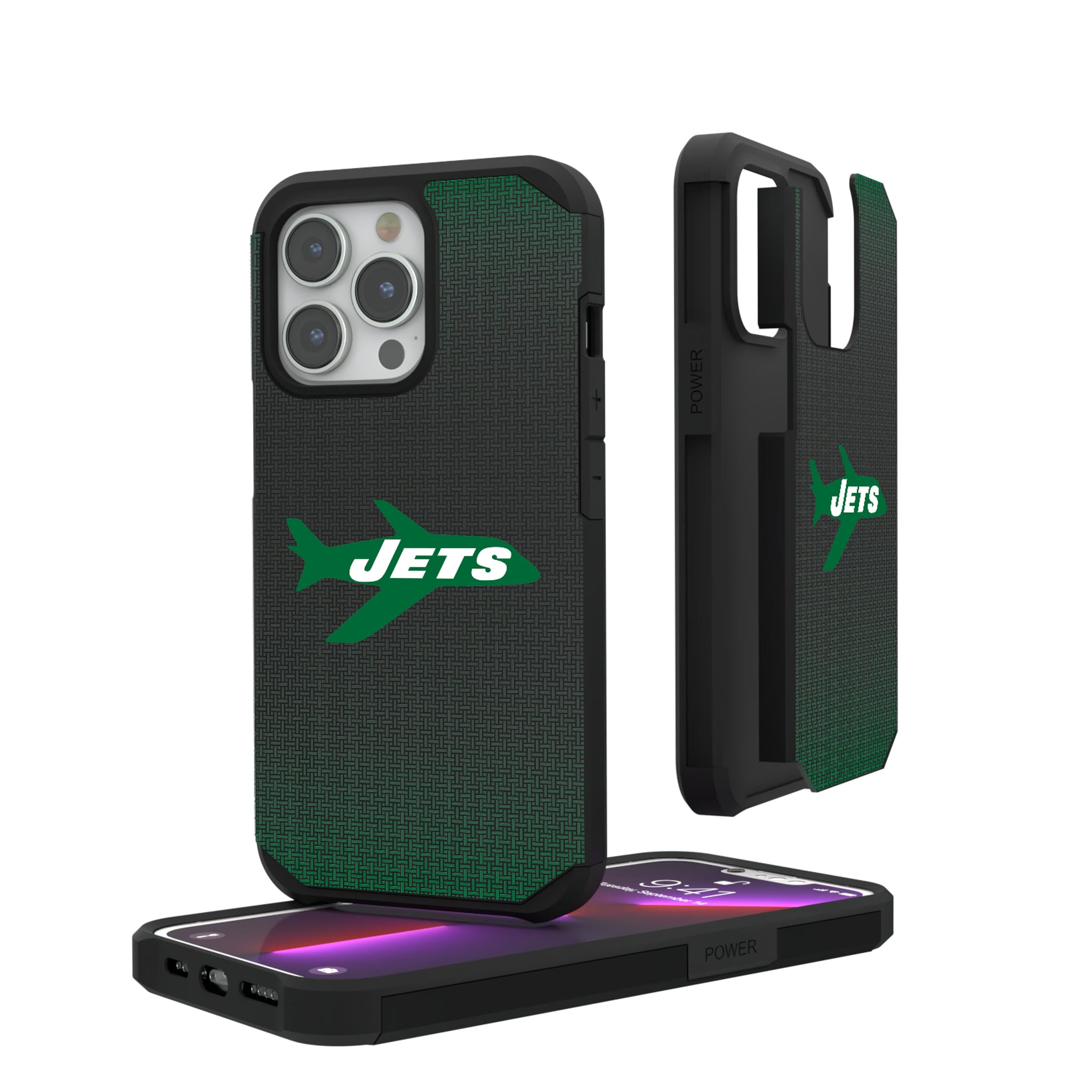 New York Jets 1963 Historic Collection Linen iPhone Rugged Phone Case for Apple iPhone#Device_iPhone 13 Pro