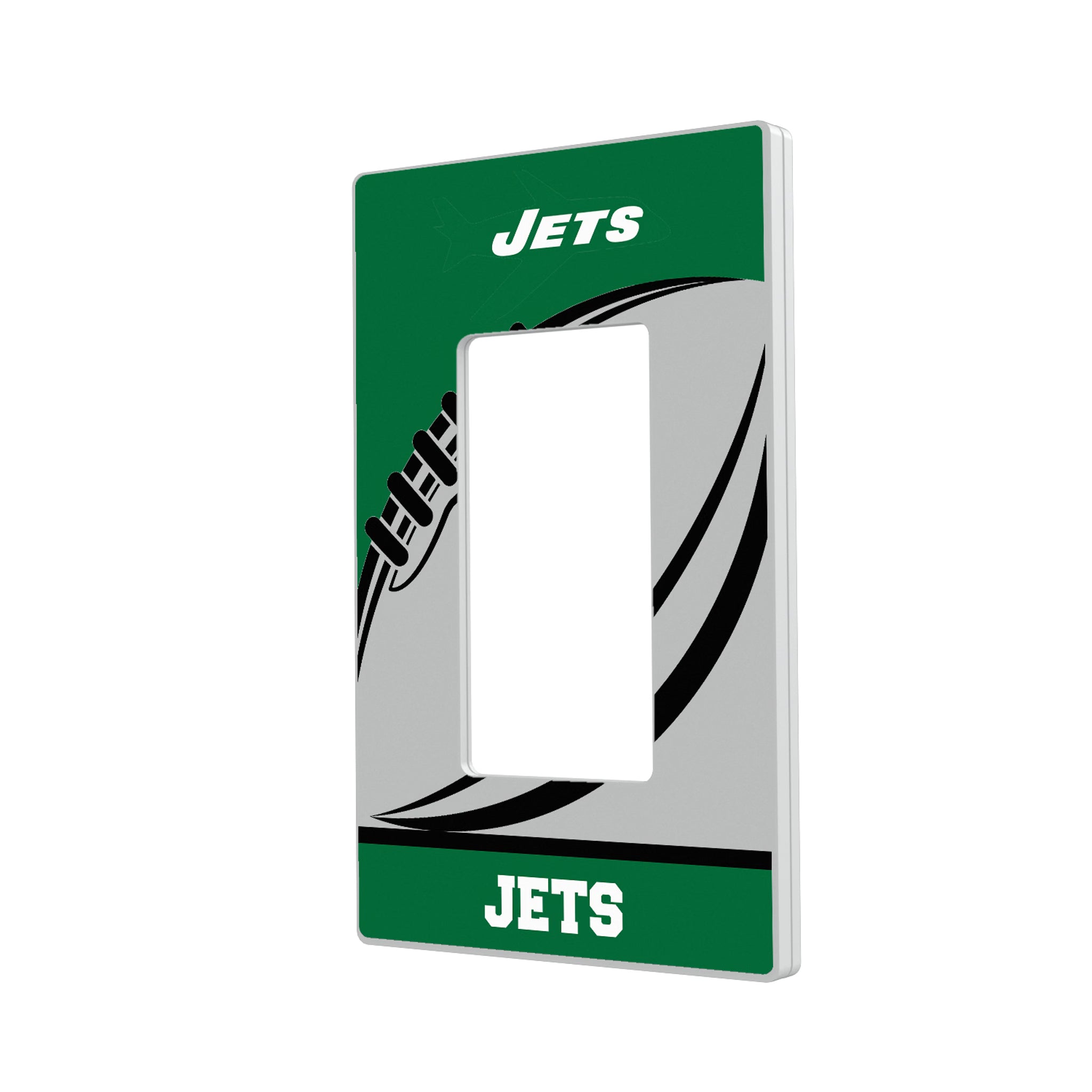 New York Jets 1963 Historic Collection Passtime Hidden-Screw Light Switch Plate#Style_Single Rocker