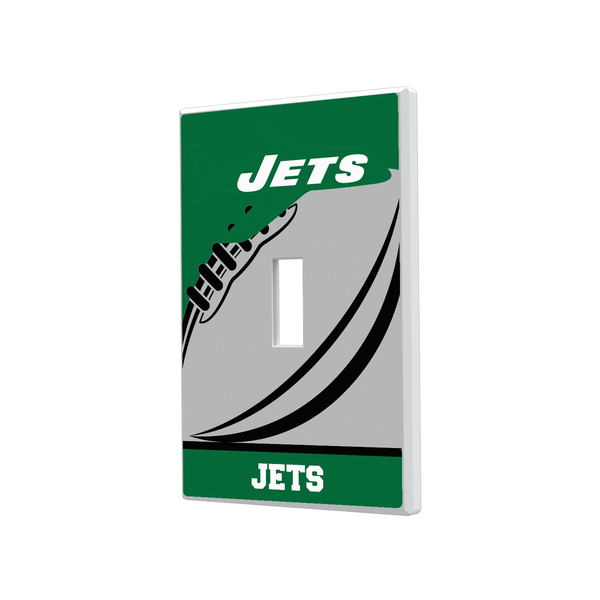 New York Jets 1963 Historic Collection Passtime Hidden-Screw Light Switch Plate#Style_Single Toggle