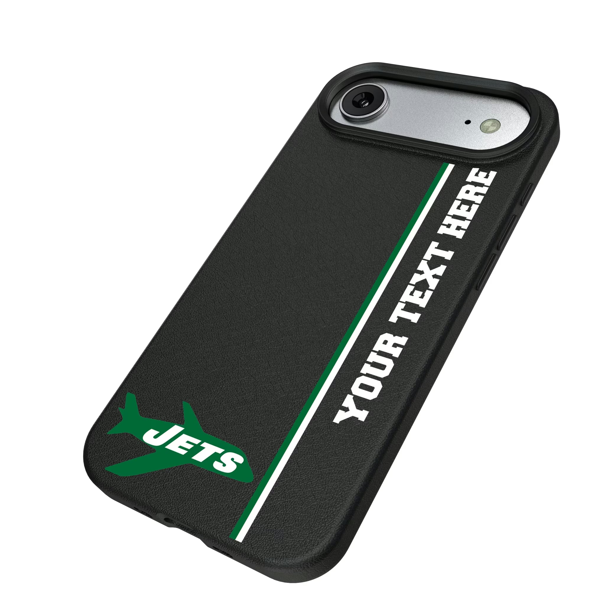 New York Jets 1963 Historic Collection Personalized Sidebard iPhone MagSafe Compatible Phone Case for Apple iPhone - Isometric View#Device_iPhone Air