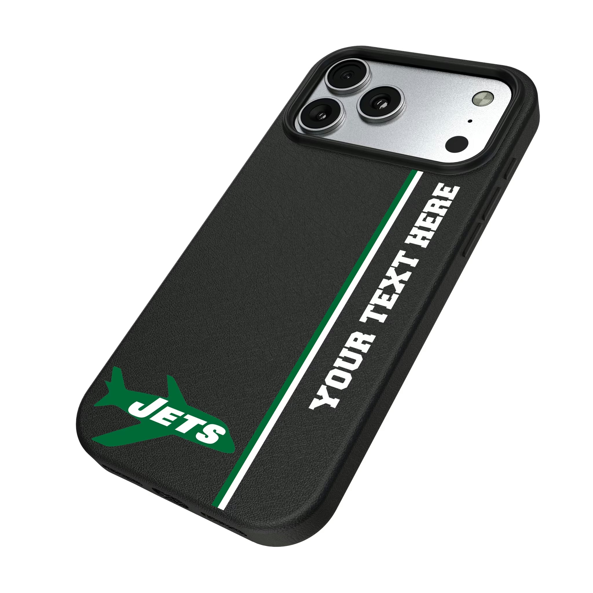 New York Jets 1963 Historic Collection Personalized Sidebard iPhone MagSafe Compatible Phone Case for Apple iPhone - Isometric View#Device_iPhone 17 Pro Max
