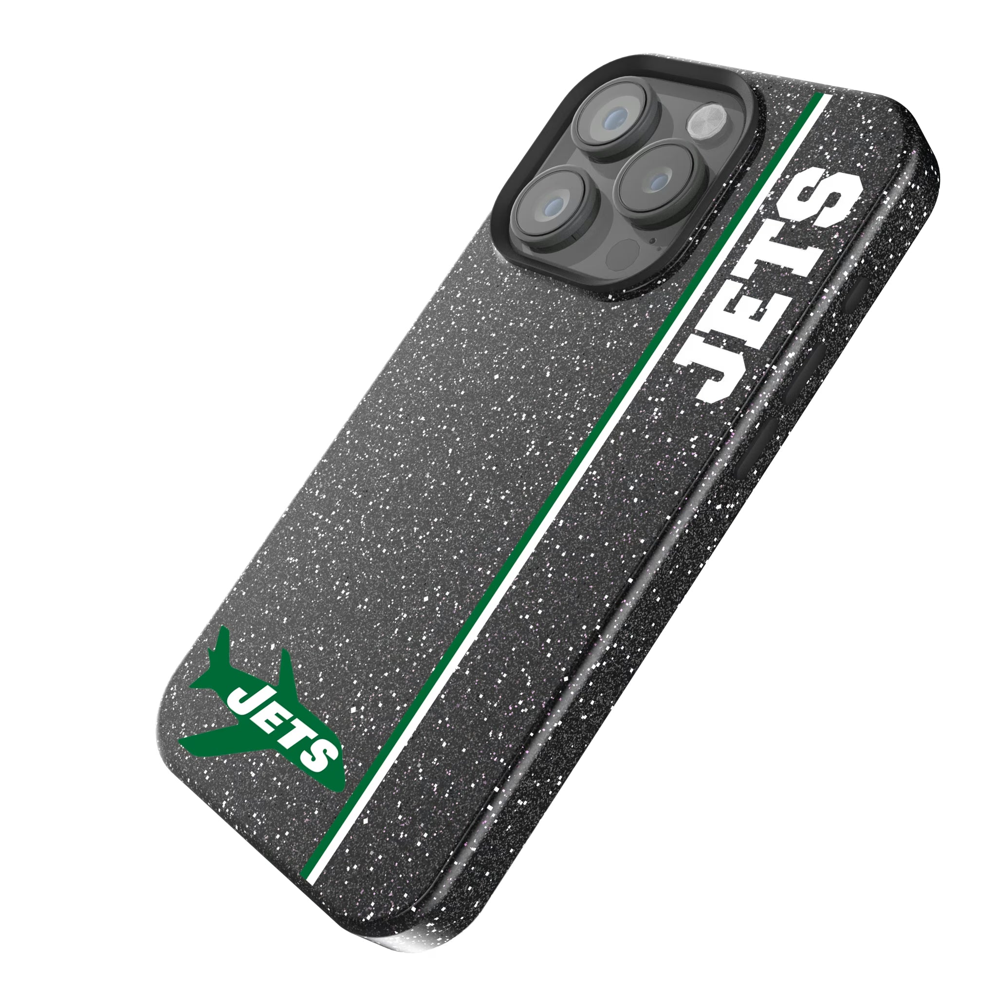New York Jets 1963 Historic Collection Sidebar iPhone Bling Phone Case for Apple iPhone - Isometric View