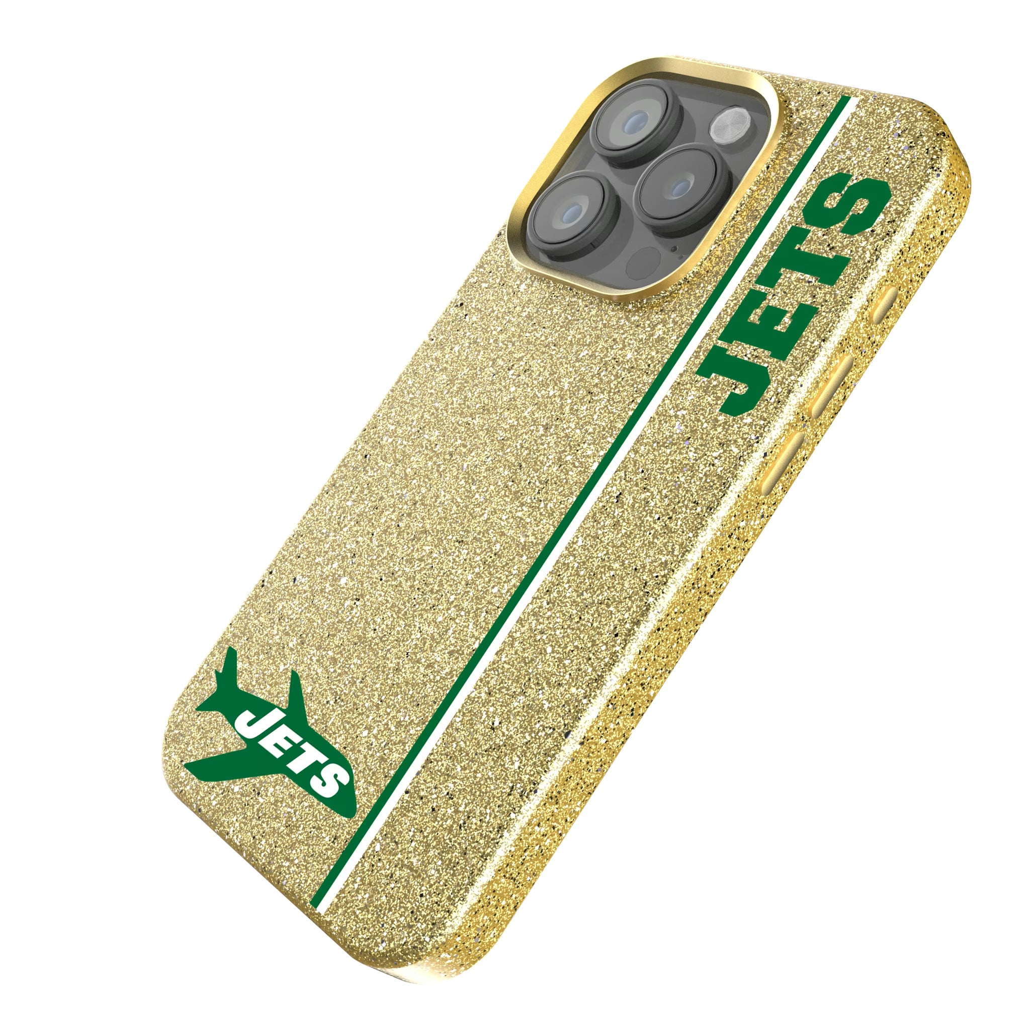 New York Jets 1963 Historic Collection Sidebar iPhone Bling Phone Case for Apple iPhone - Isometric View