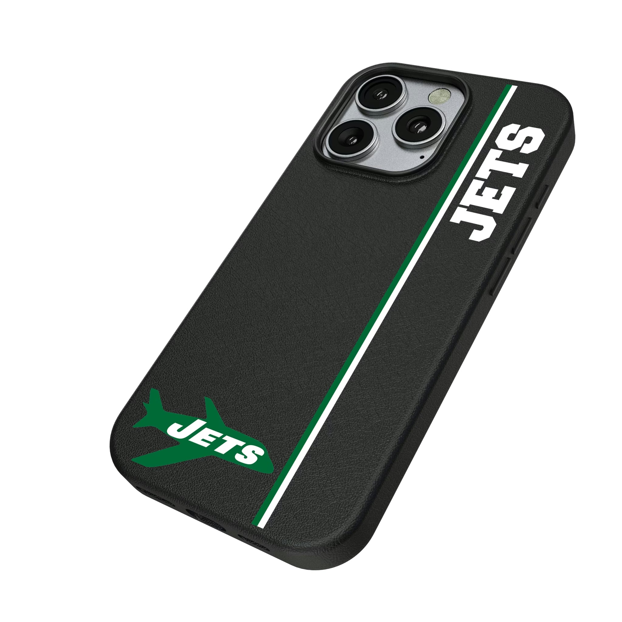 New York Jets 1963 Historic Collection Sidebar iPhone MagSafe Compatible Phone Case for Apple iPhone - Isometric View