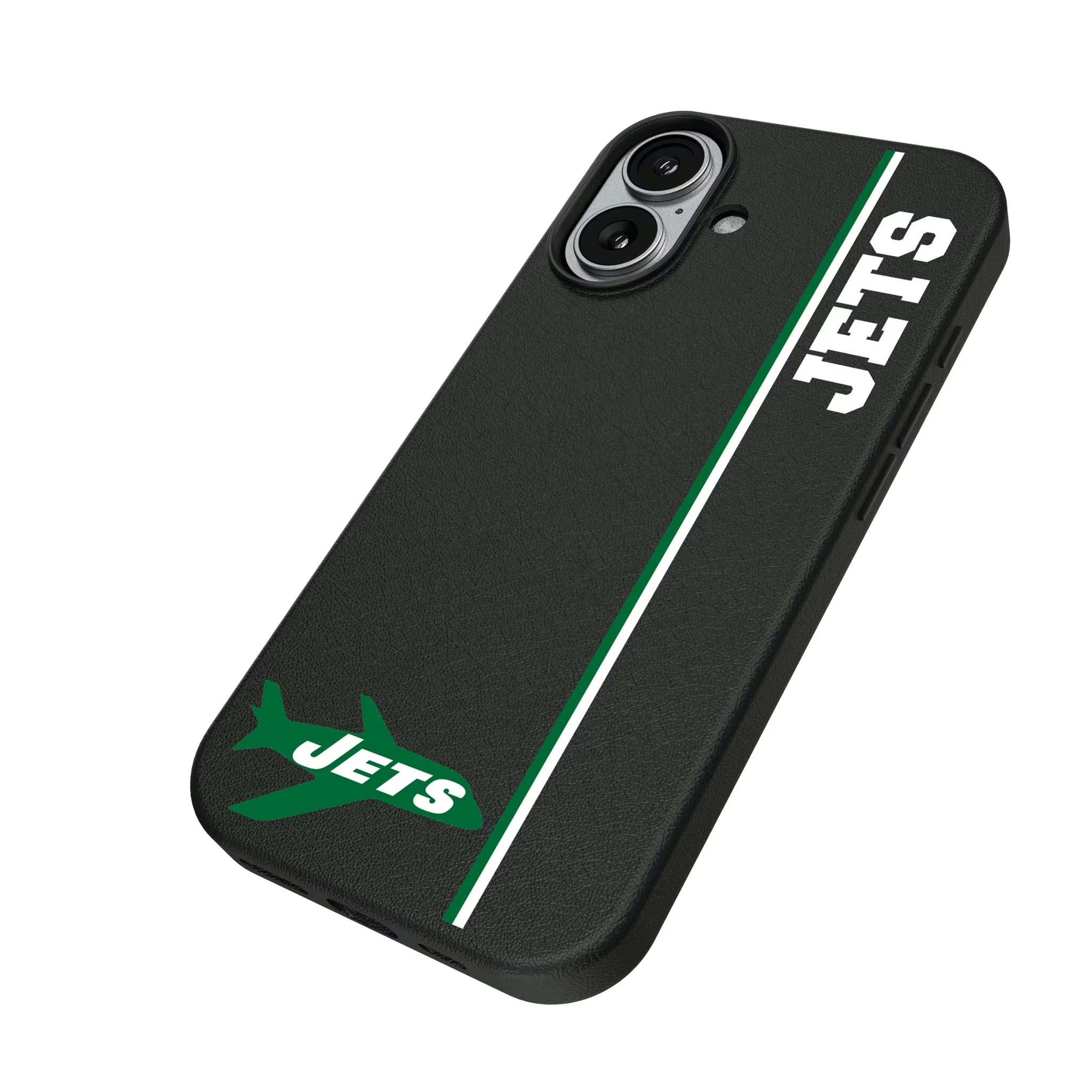 New York Jets 1963 Historic Collection Sidebar iPhone MagSafe Compatible Phone Case for Apple iPhone - Isometric View#Device_iPhone 17