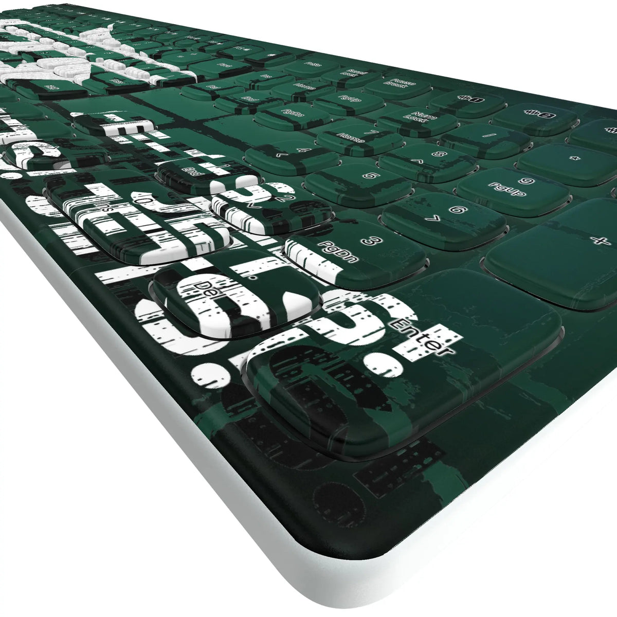 New York Jets Brick KKB605 Curved Wireless Keyboard - Detail